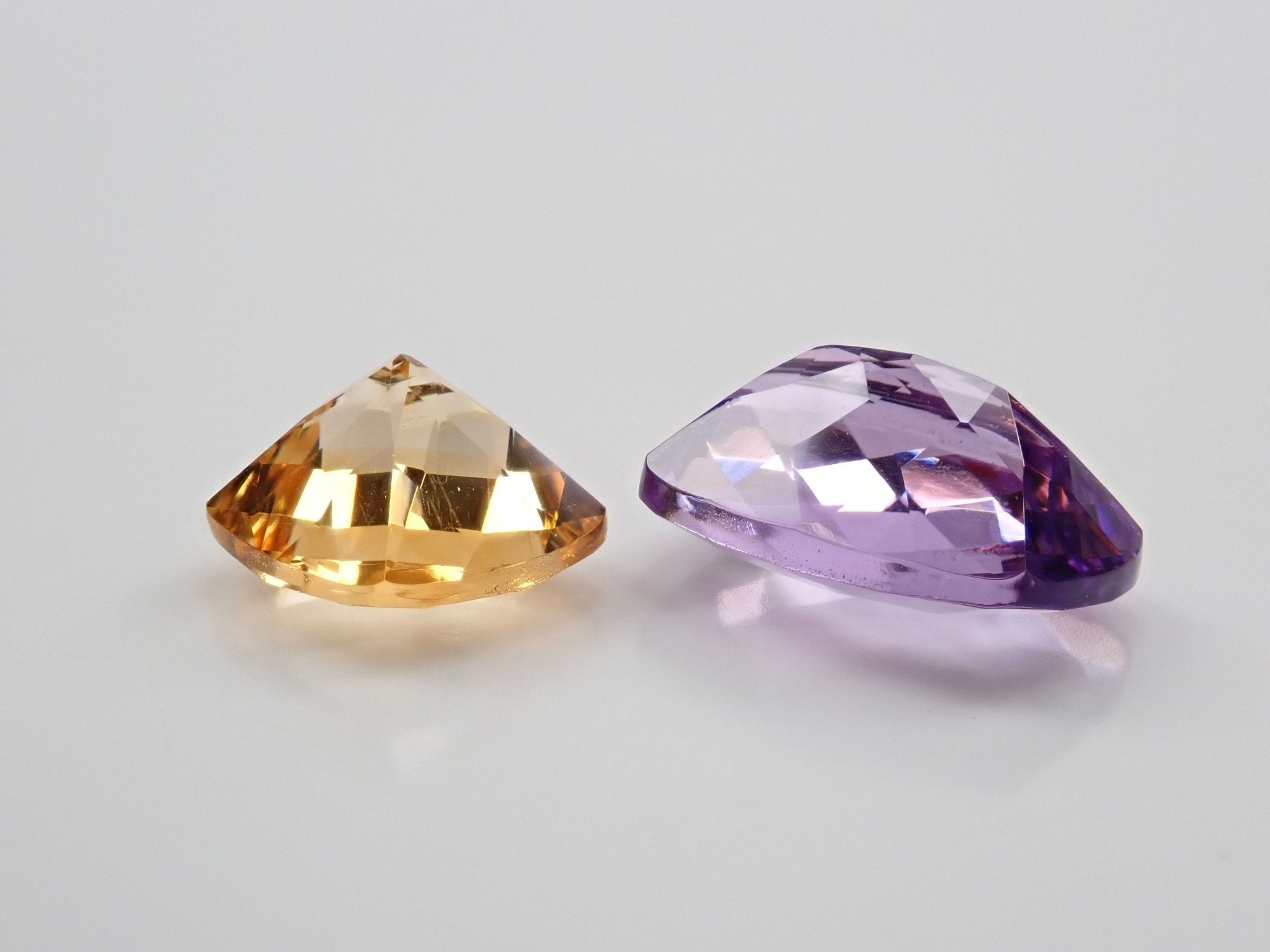 アメジスト 6.006ct・シトリン 3.738ct 2石セット - KARATZ STORE｜カラッツSTORE