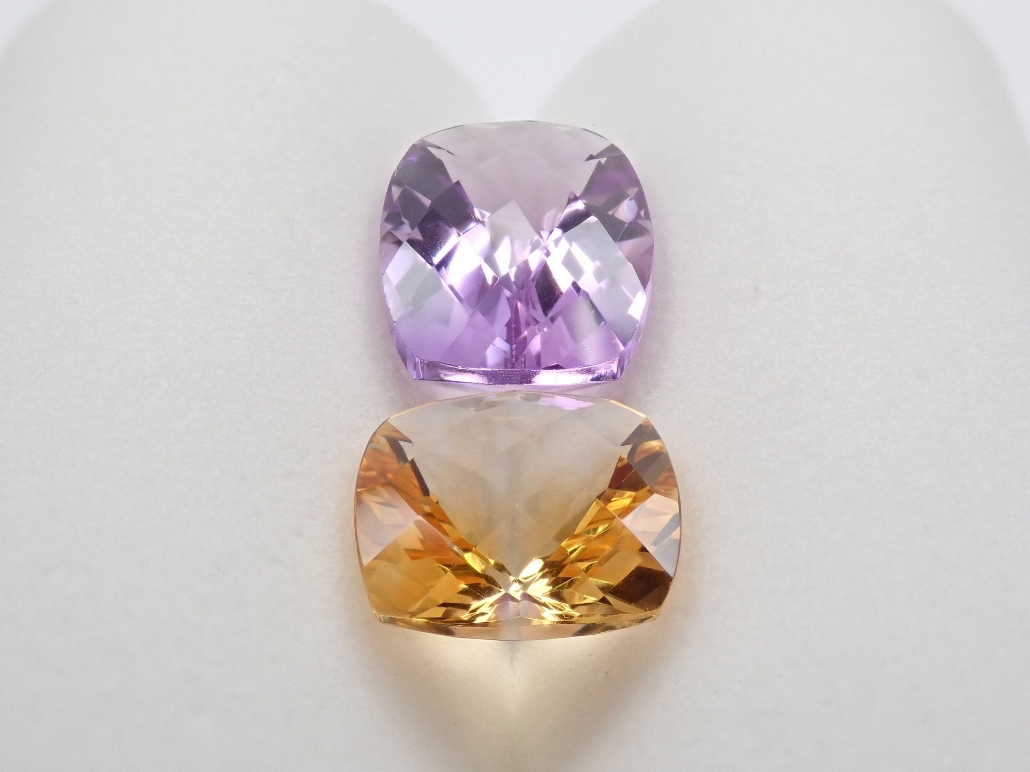 アメジスト 6.161ct、シトリン 3.805ct 2石セット - KARATZ STORE｜カラッツSTORE