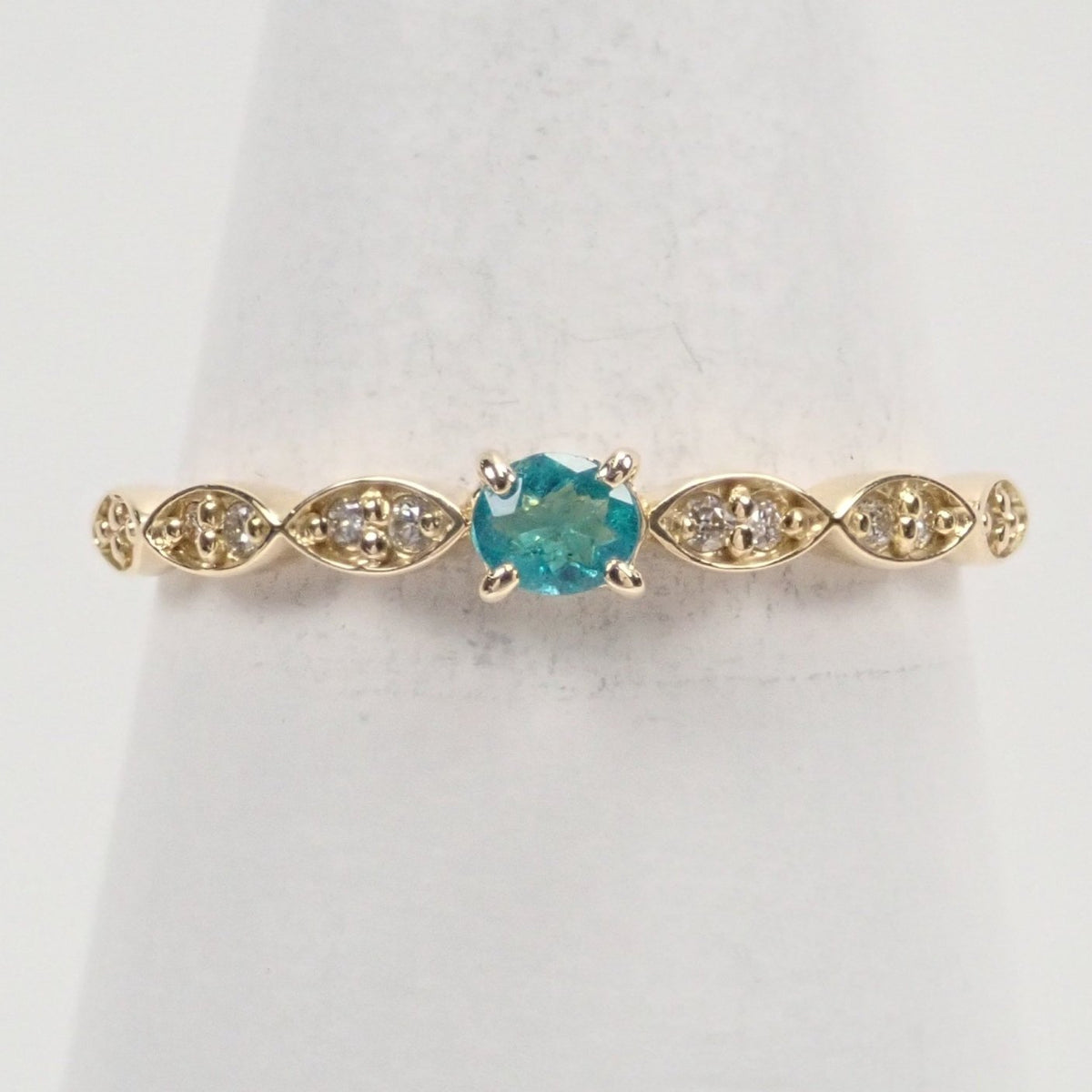 K18ブラジル産パライバトルマリン0.09ct リング