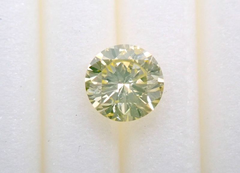 Yellow Diamond 0.286ct Loose (FANCY LIGHT GREENISH YELLOW, I1, Fluorescent Yellow)