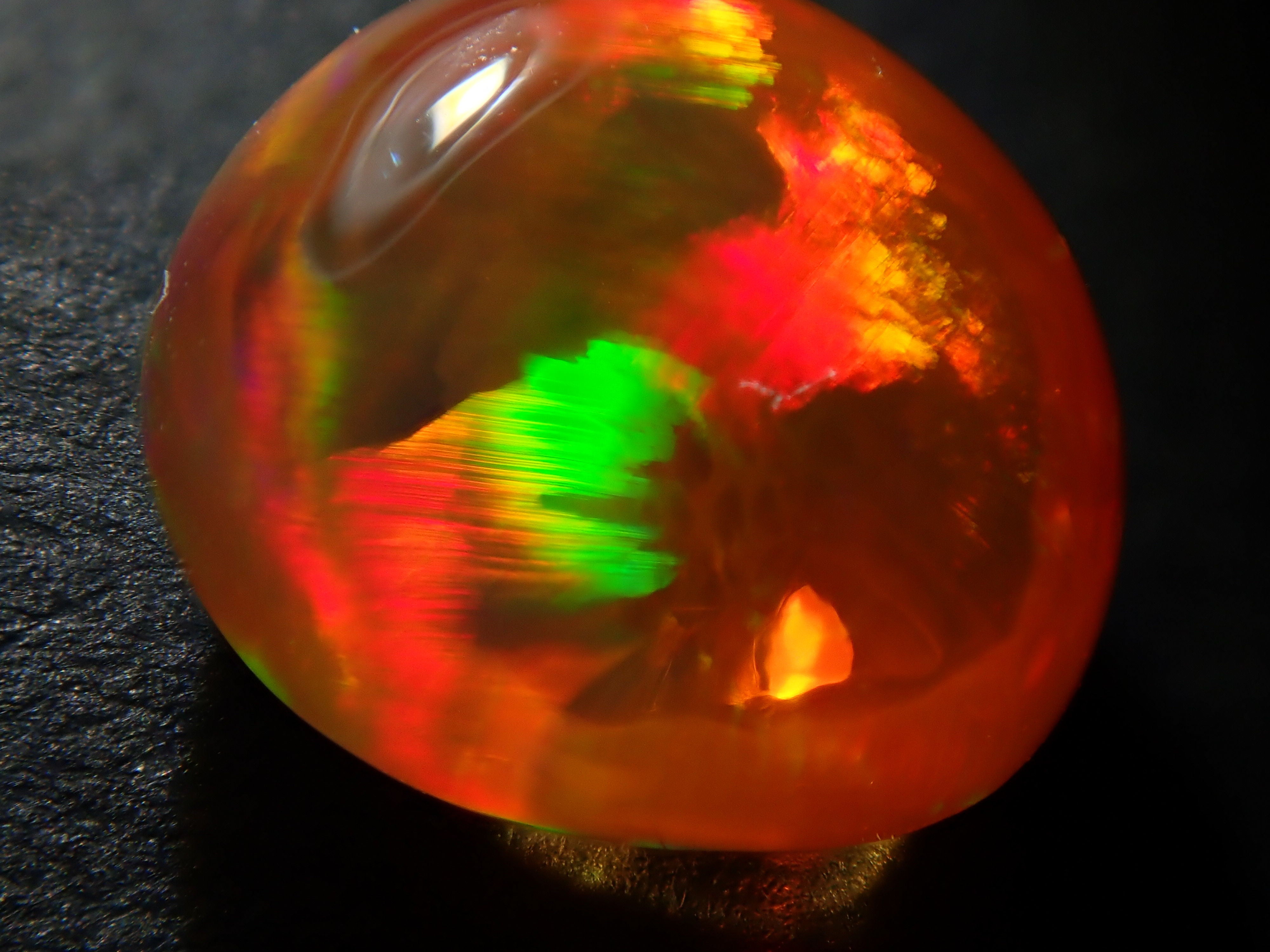 Fire opal 0.718ct loose