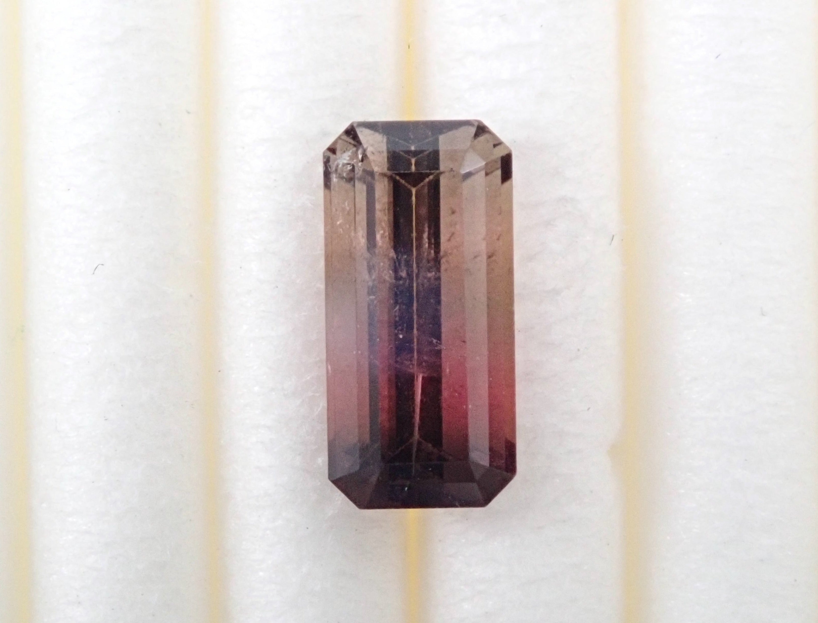 Bicolor tourmaline 0.968ct loose