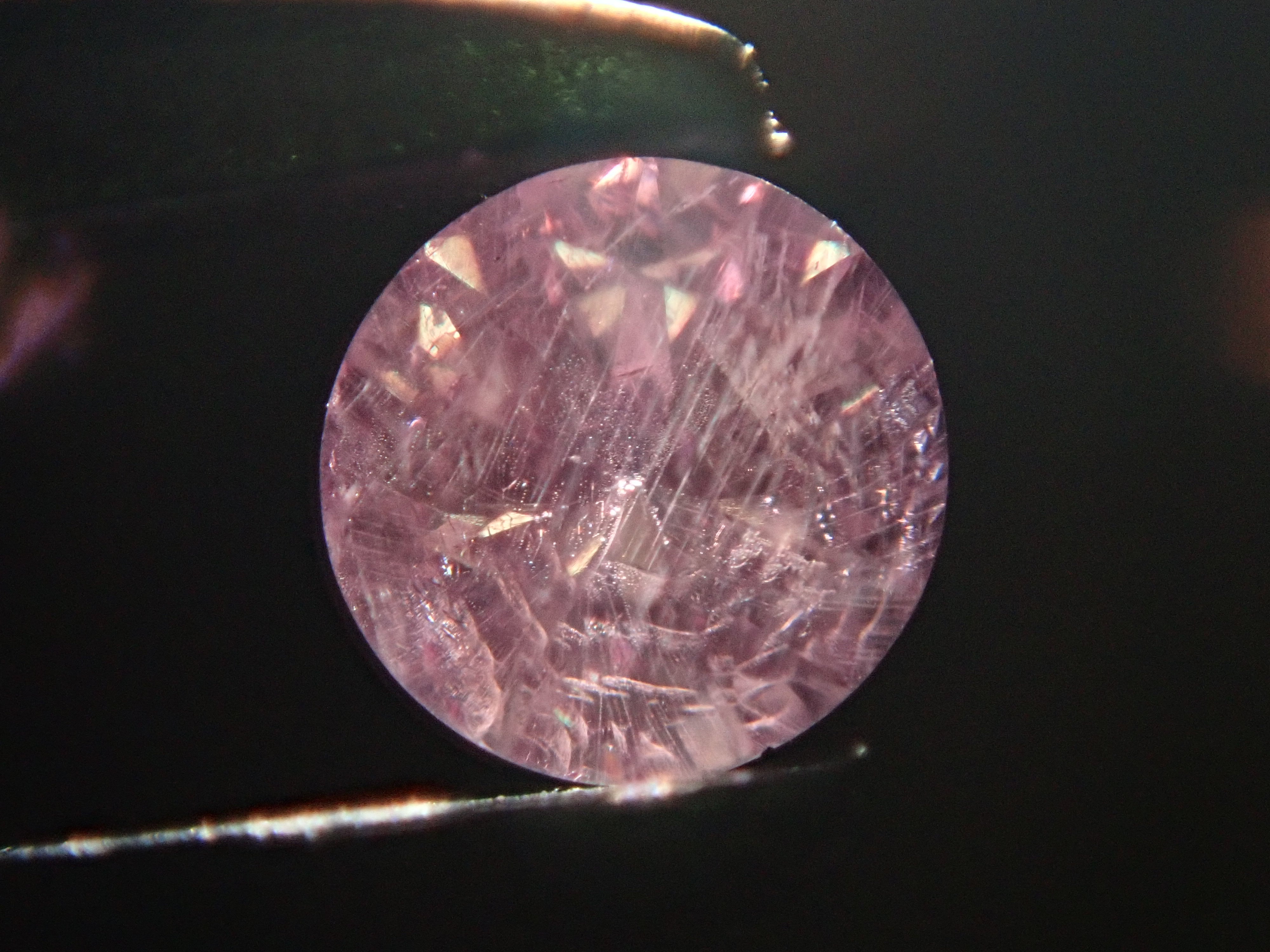 Pink sapphire from Greenland 3.1mm/0.135ct loose