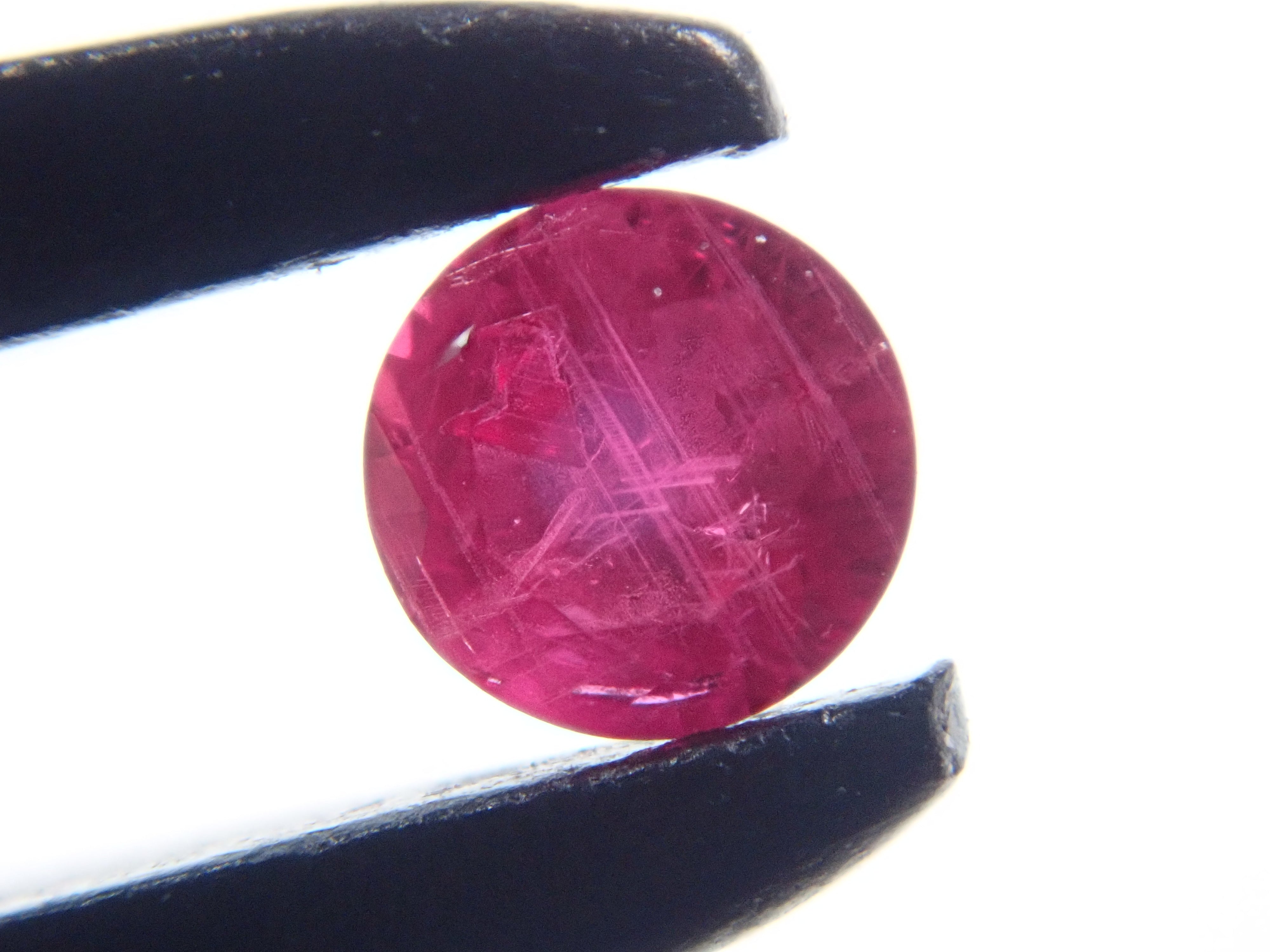 Ruby from Greenland 2.3mm/0.054ct loose with certificate