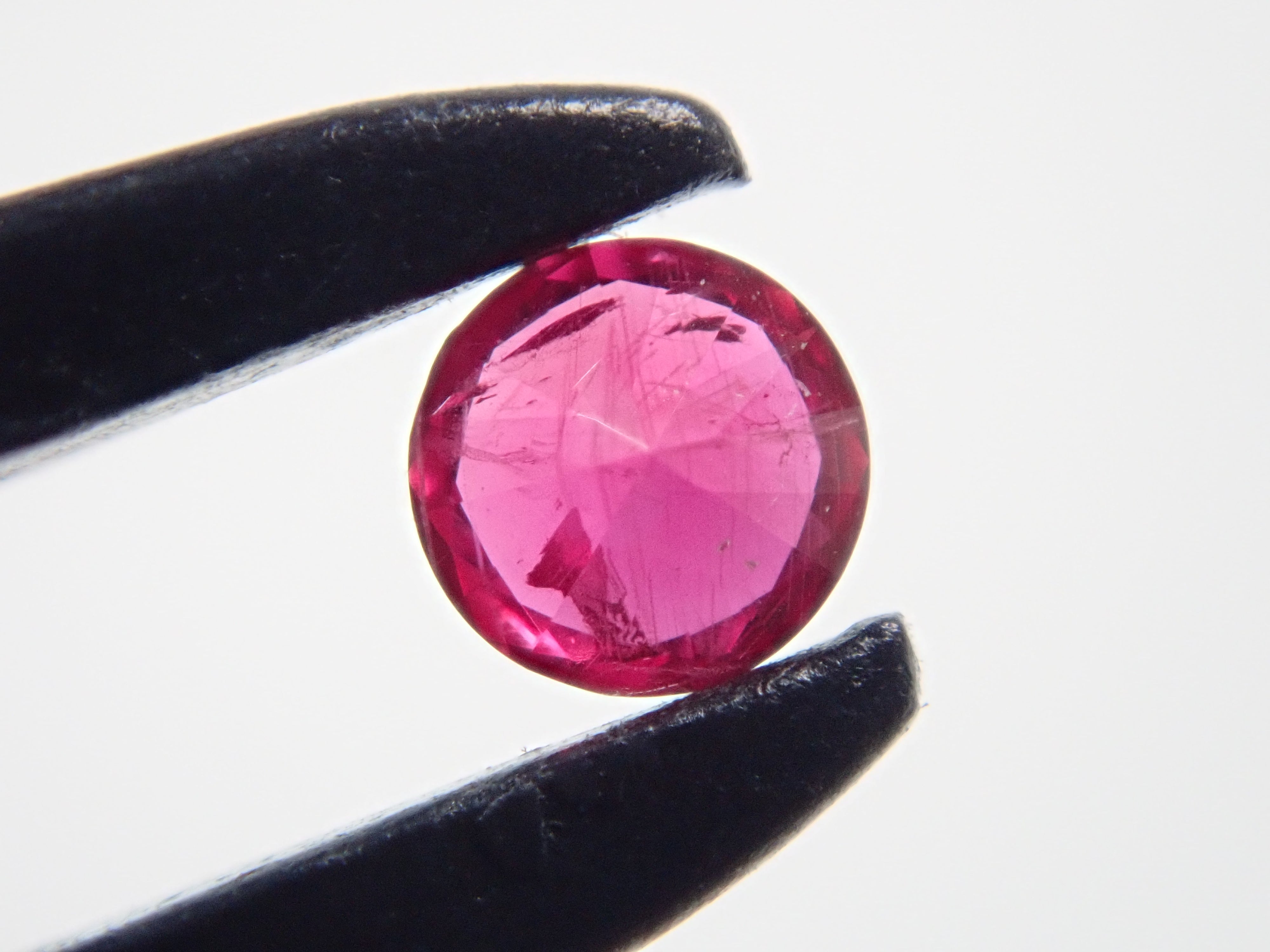 Ruby from Greenland 2.3mm/0.054ct loose with certificate