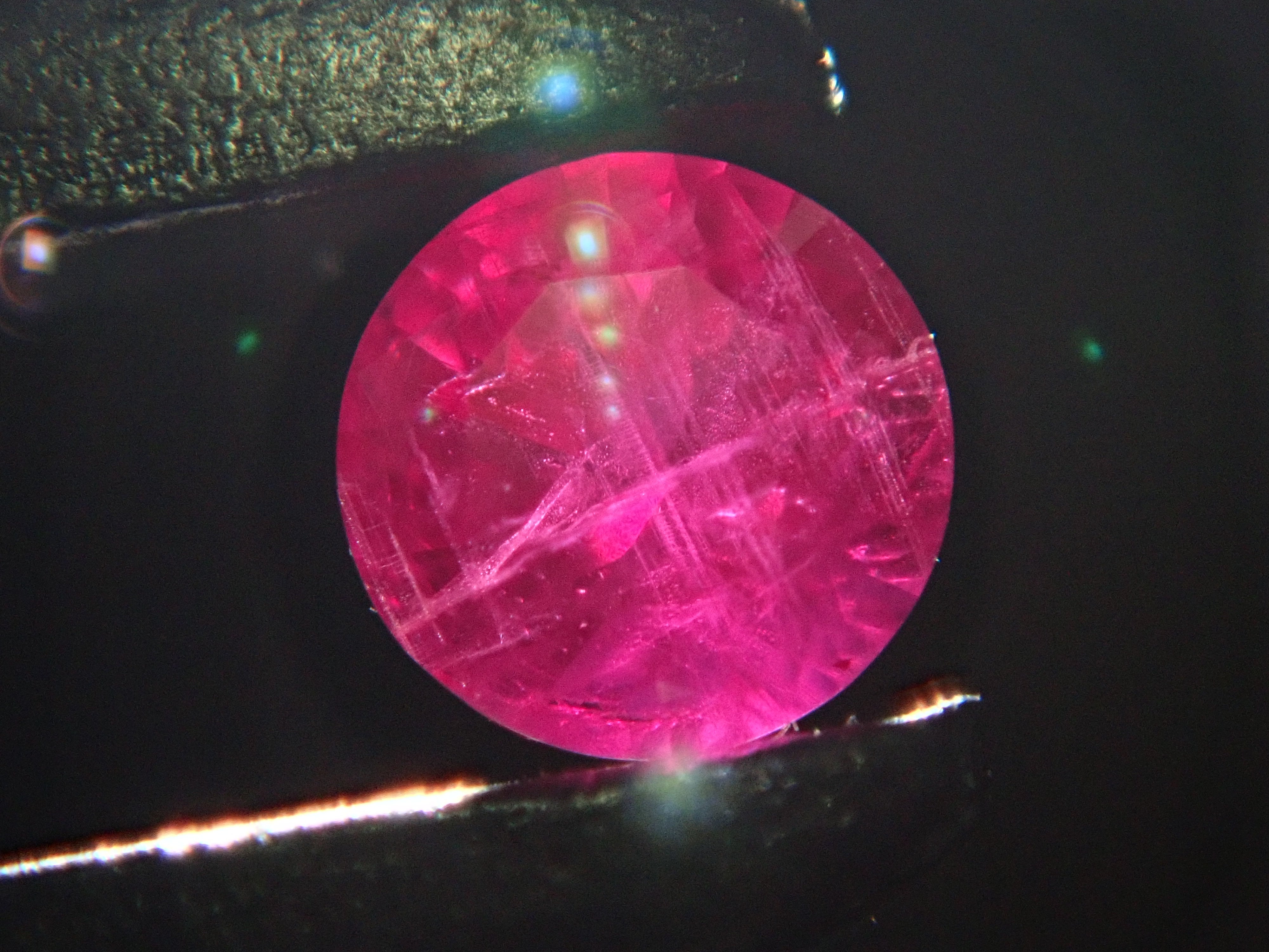 Ruby from Greenland 2.3mm/0.054ct loose with certificate