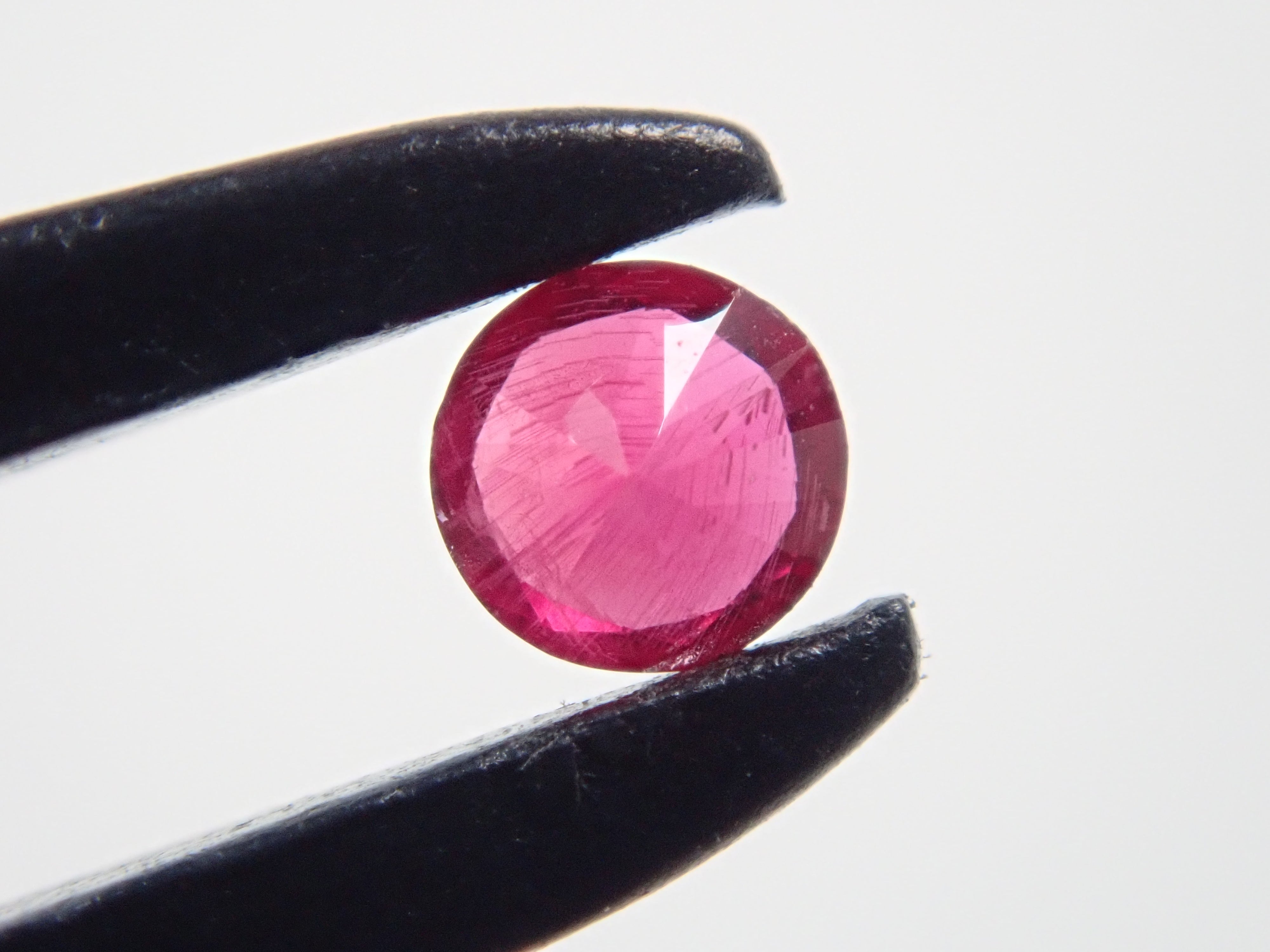 Ruby from Greenland 2.3mm/0.056ct loose with certificate