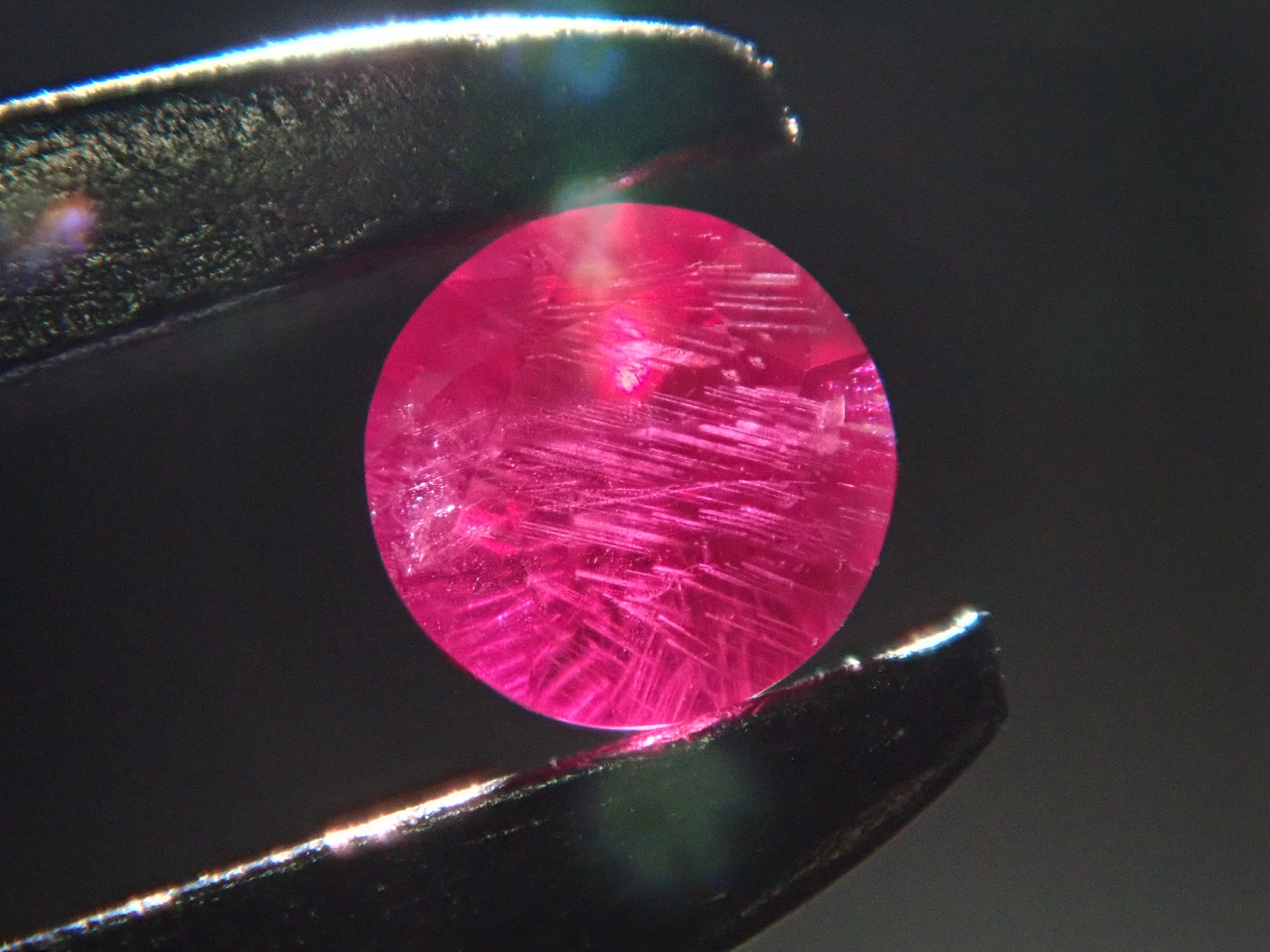 Ruby from Greenland 2.3mm/0.056ct loose with certificate