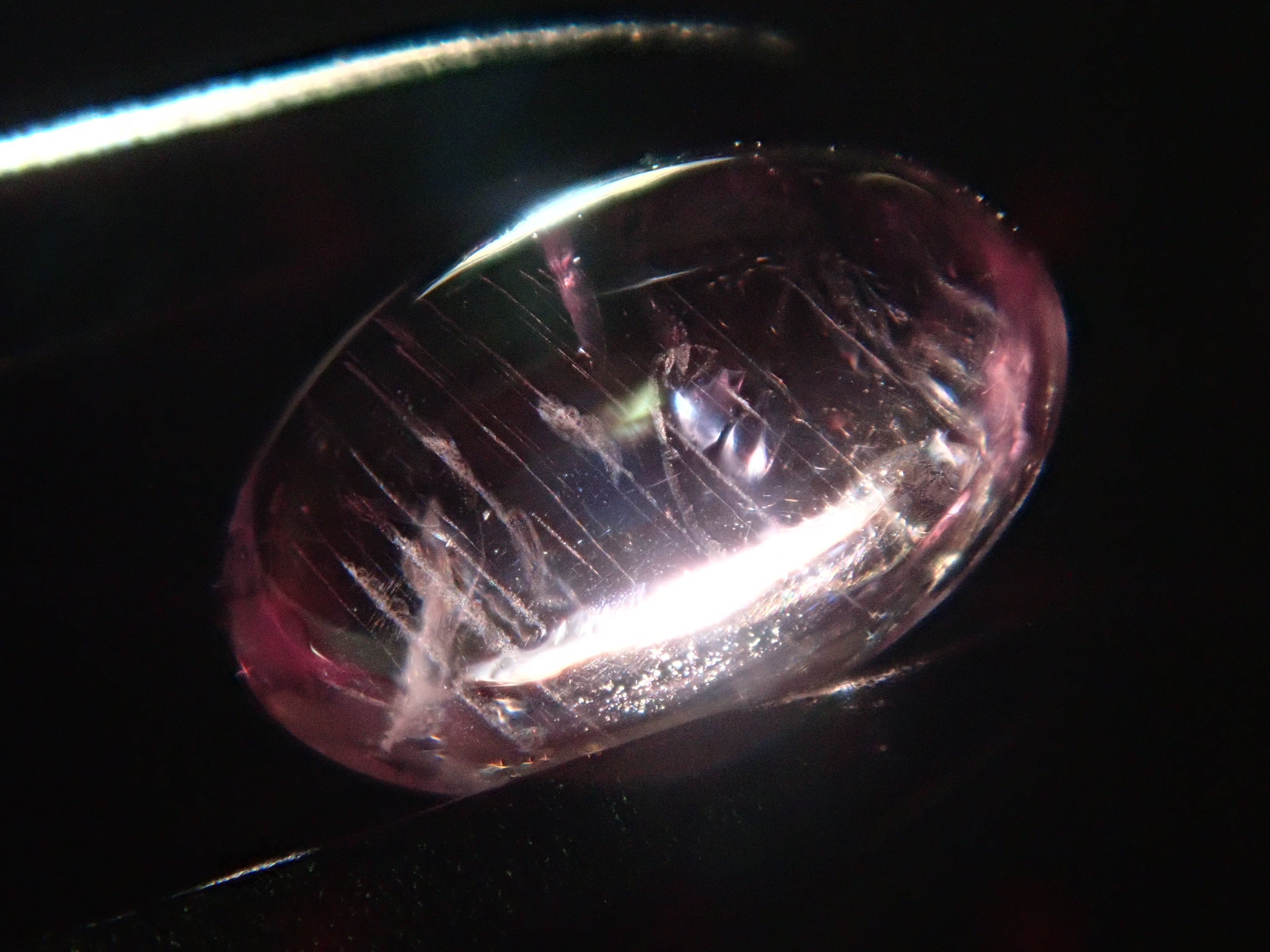 Ice ruby ​​from Greenland 0.341ct loose with certificate