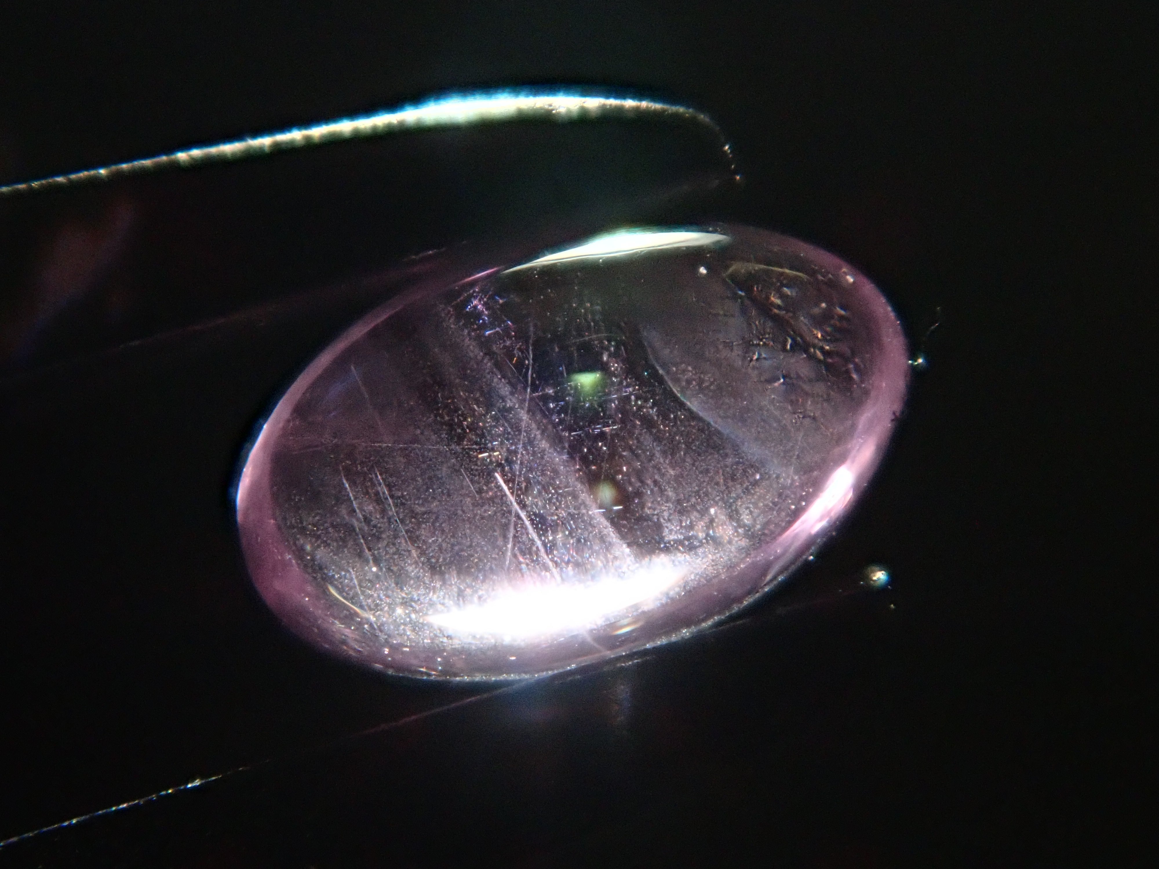 Ice ruby ​​from Greenland 0.416ct loose with certificate