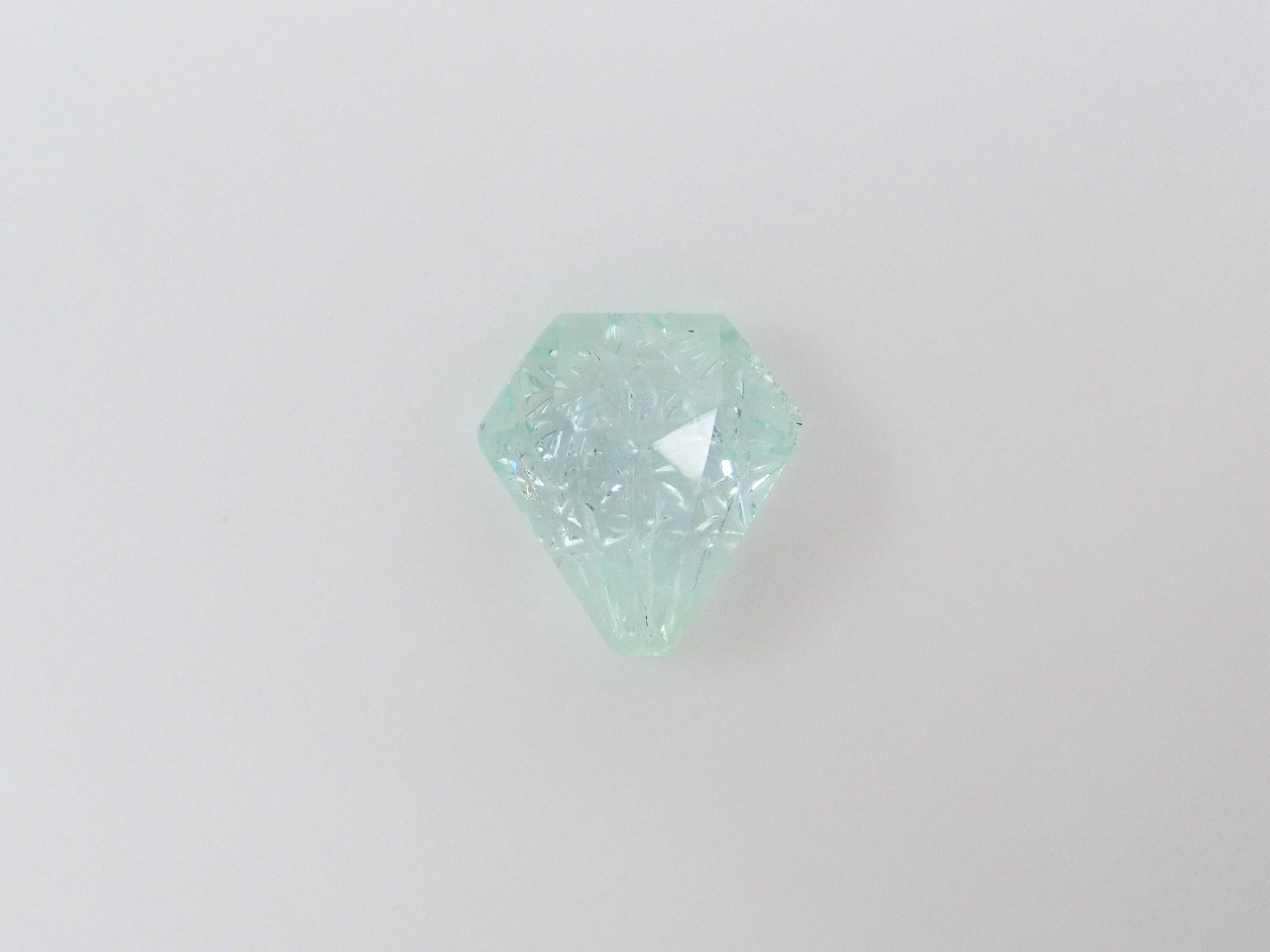 【甲州貴石切子】コロンビア産エメラルド 1.701ct《コラボ》ルース ワッペン付