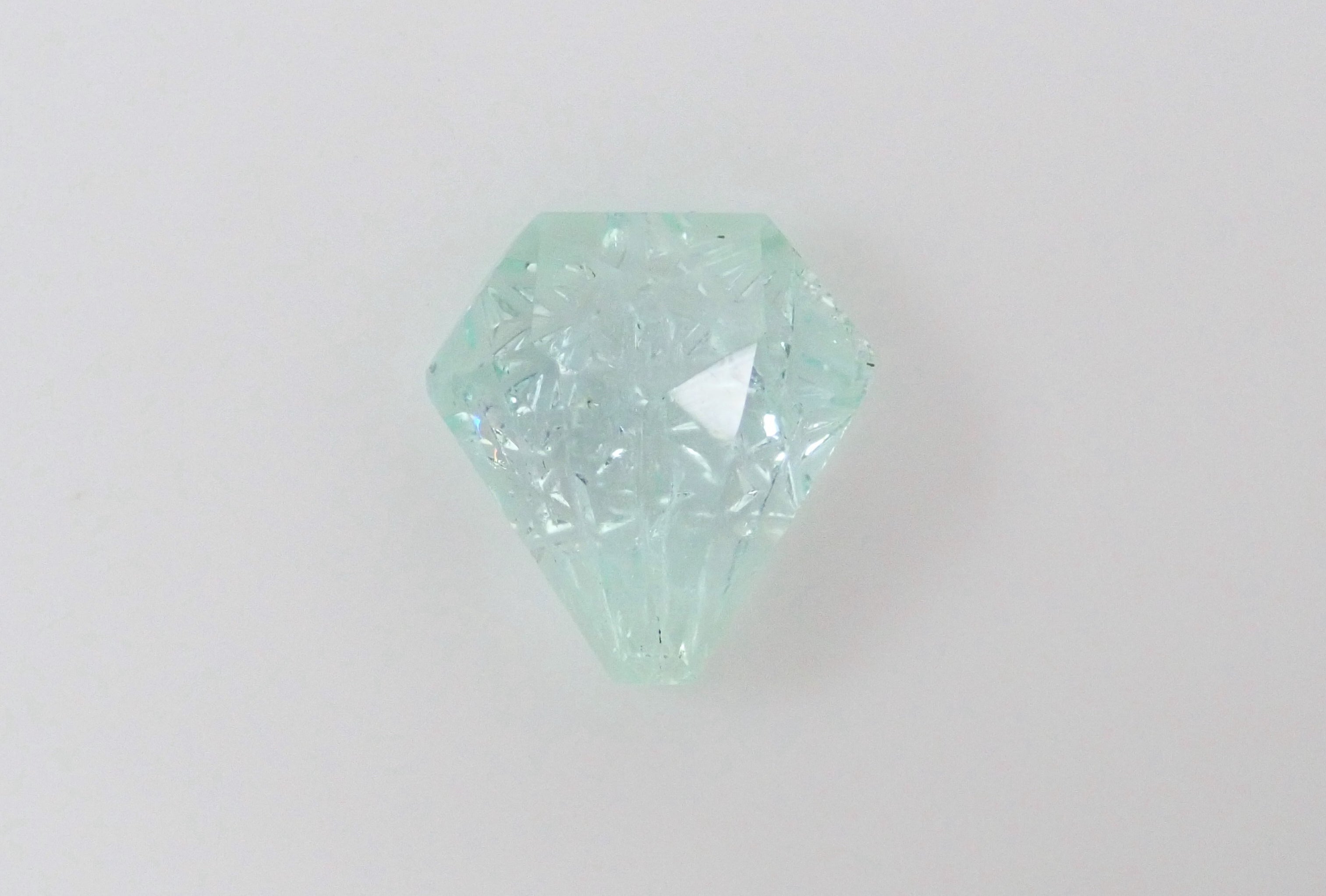 【甲州貴石切子】コロンビア産エメラルド 1.701ct《コラボ》ルース ワッペン付