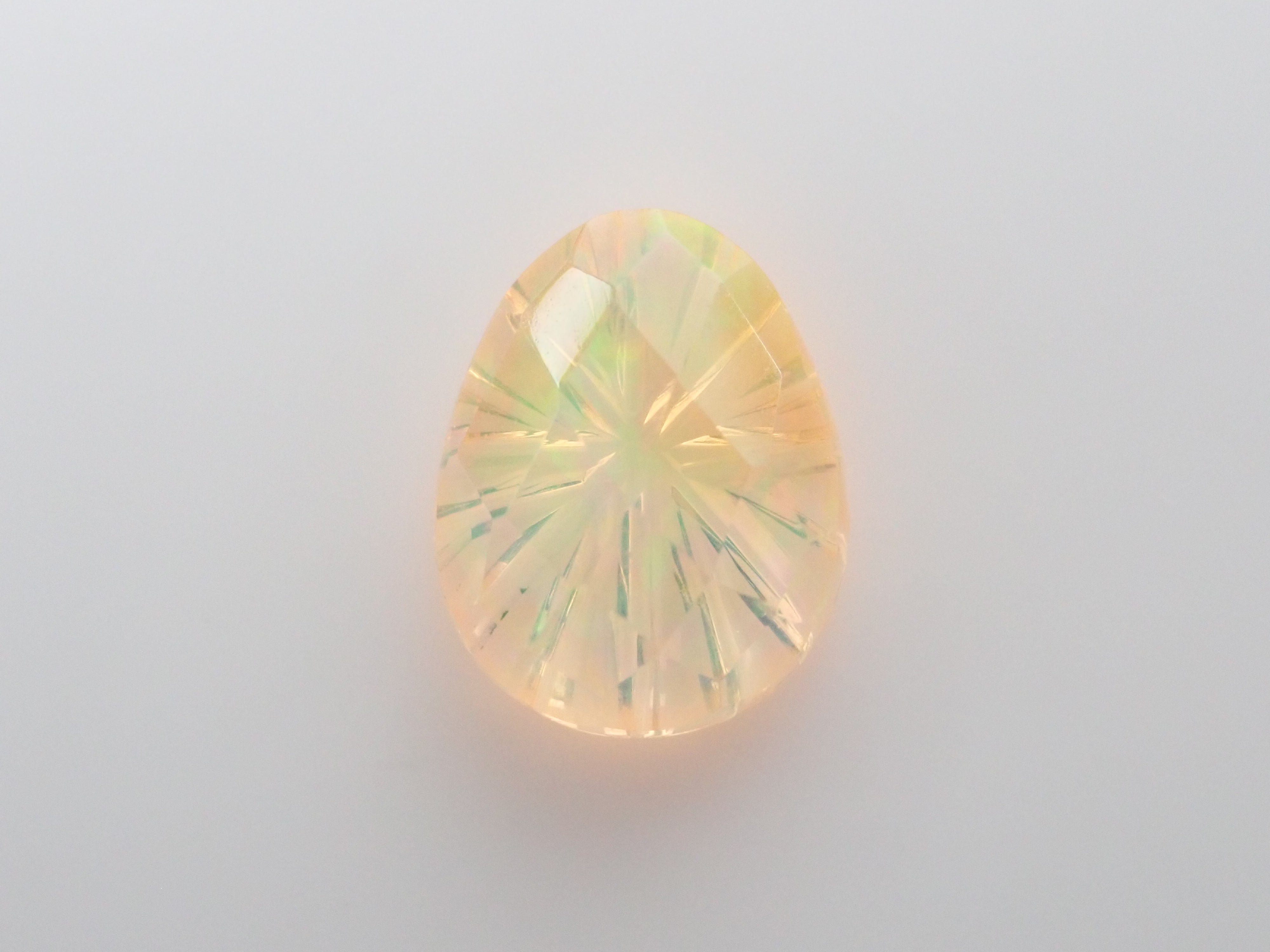 【甲州貴石切子】メキシコ産ファイアオパール 1.318ct《コラボ》ルース ワッペン付