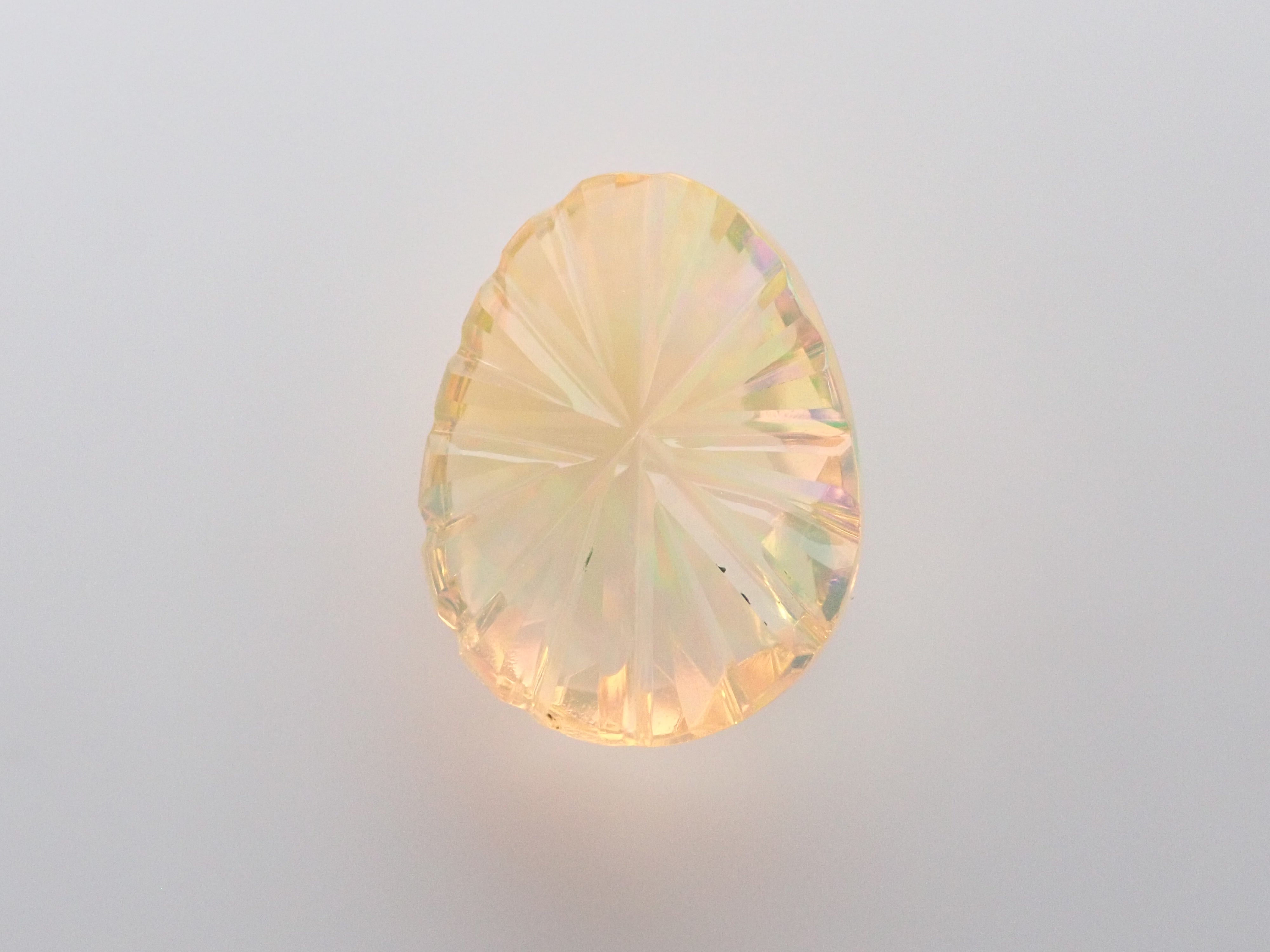 【甲州貴石切子】メキシコ産ファイアオパール 1.318ct《コラボ》ルース ワッペン付