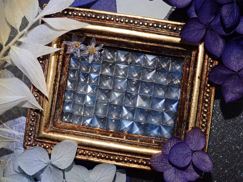 藍色月光石（金字塔形切割，5 x 5 毫米，4 x 4 毫米）2 石套裝《多買可優惠》
