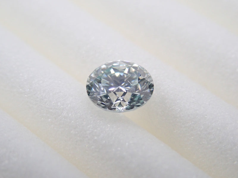 グリーンダイヤモンド（トリートメント） 3.5mm/0.176ctルース(LIGHT BLUE GREEN*, VS-2)