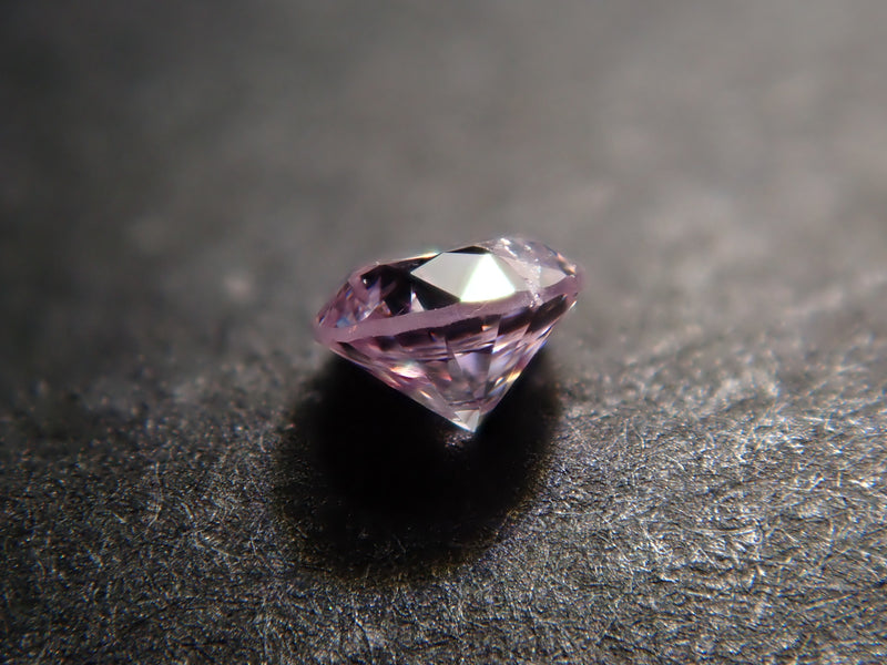 ファンシーライトパープリッシュピンクダイヤモンド 2mm/0.039ctルース