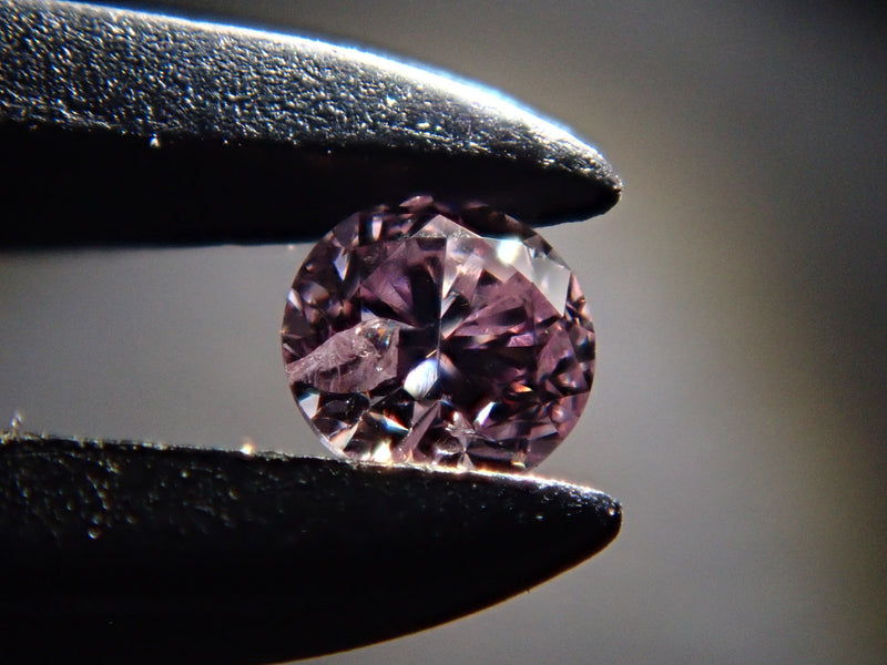 ファンシーライトパープリッシュピンクダイヤモンド 2mm/0.039ctルース ...