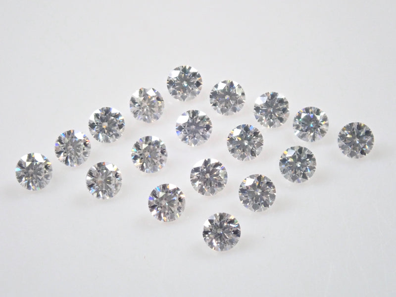 Synthetic moissanite 2 stones loose (2mm, H&amp;C)《Multiple purchase discount available》