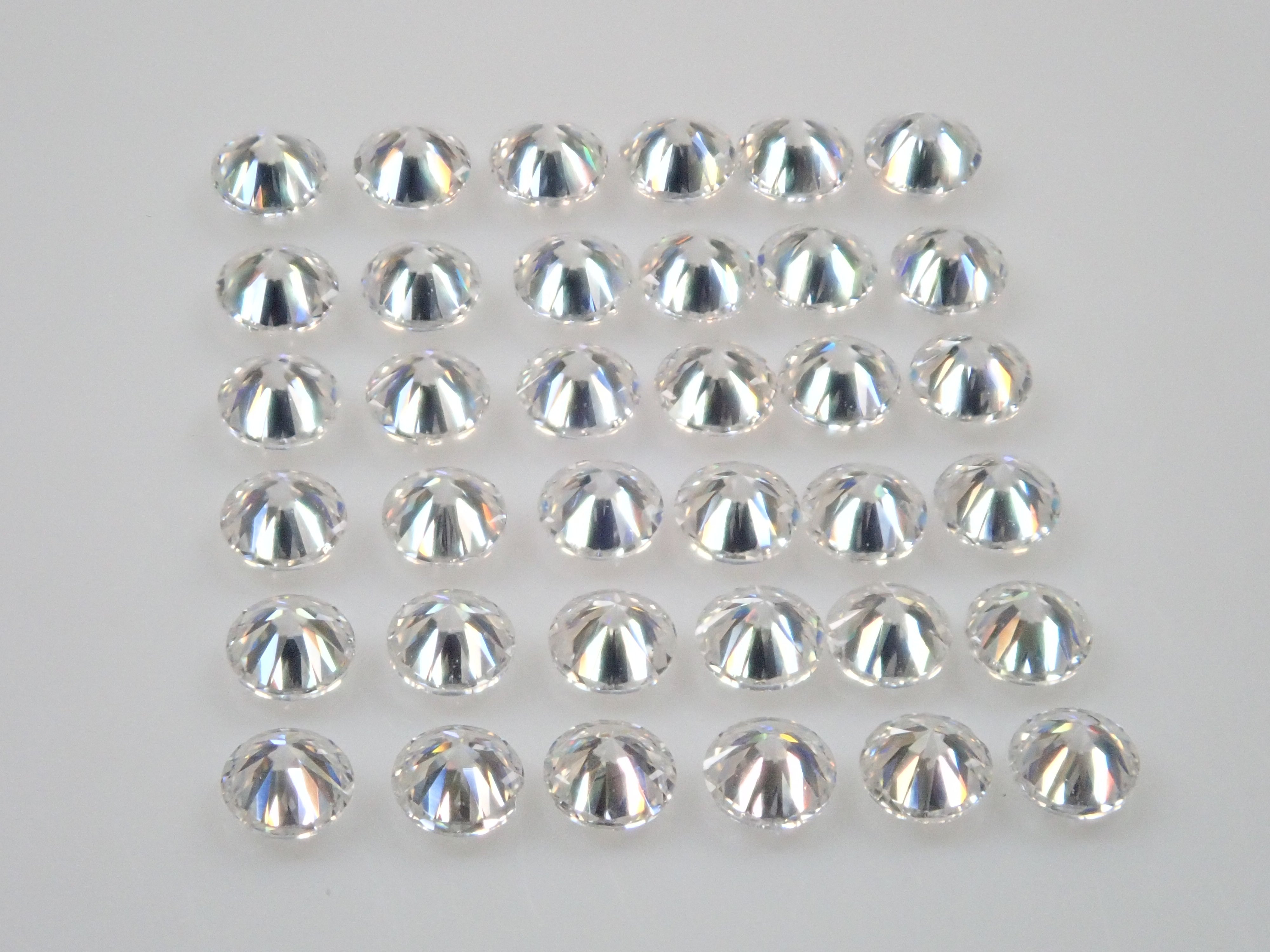 Synthetic moissanite 2 stones loose (2mm, H&amp;C)《Multiple purchase discount available》