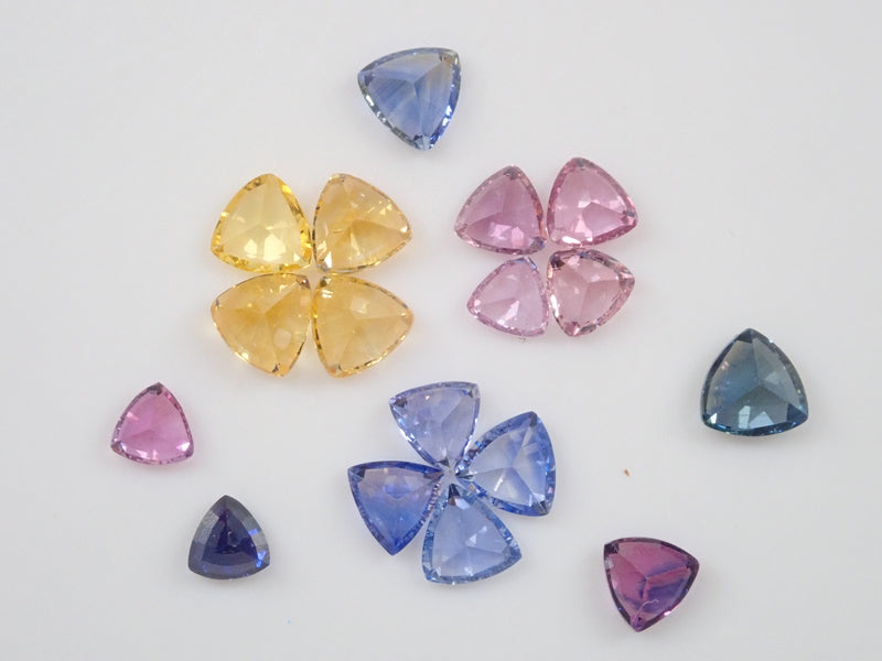 斯里蘭卡拉特納普勒產藍寶石原石1顆（3.0mm-4.0mm，三角形切割）《多買有優惠》