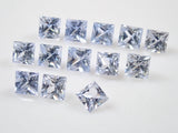 斯里蘭卡拉特納普勒冰藍色藍寶石&amp;粉紅色藍寶石2石套裝（2.5毫米，公主方形切割）《多買有優惠》