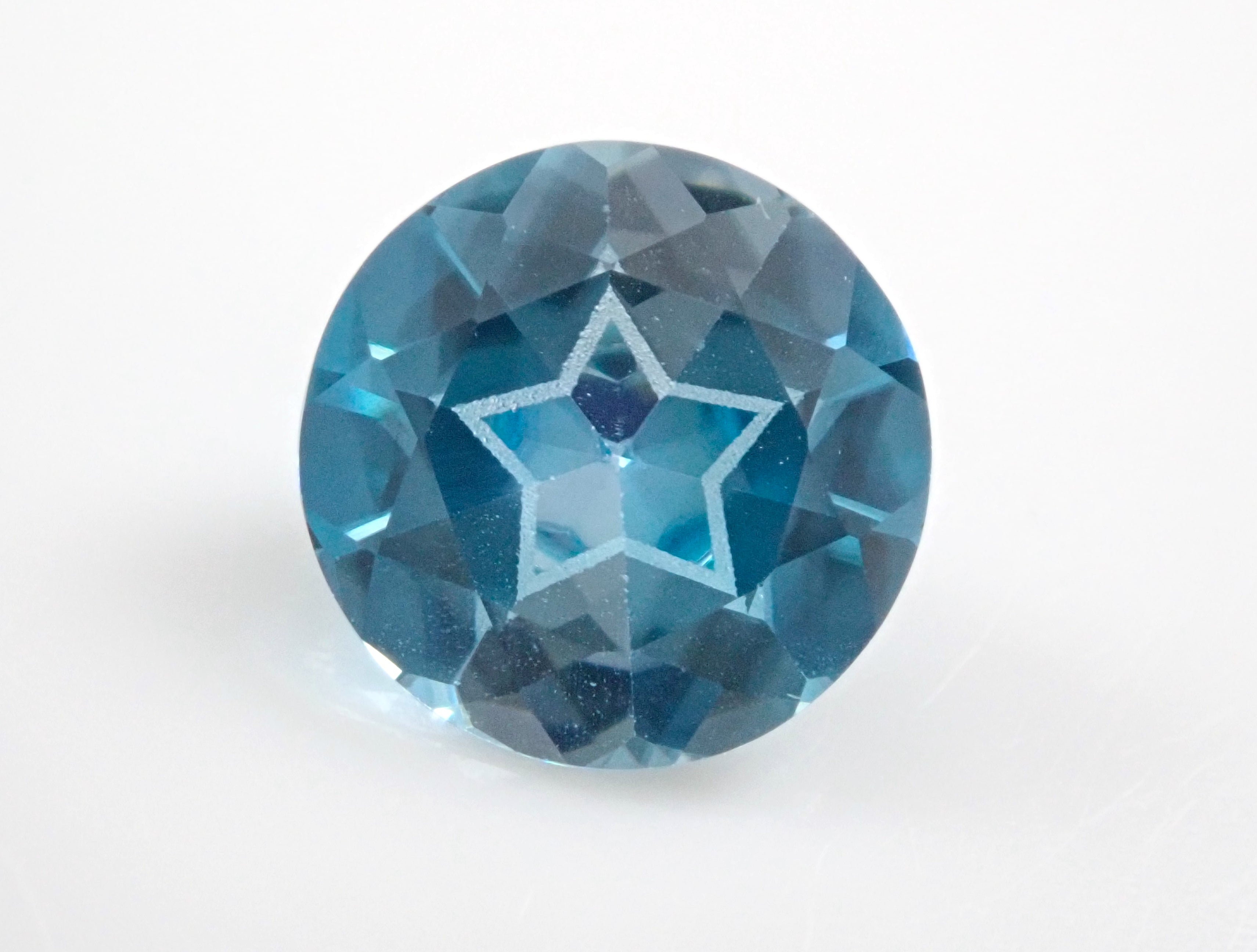 Blue zircon 1.460ct loose