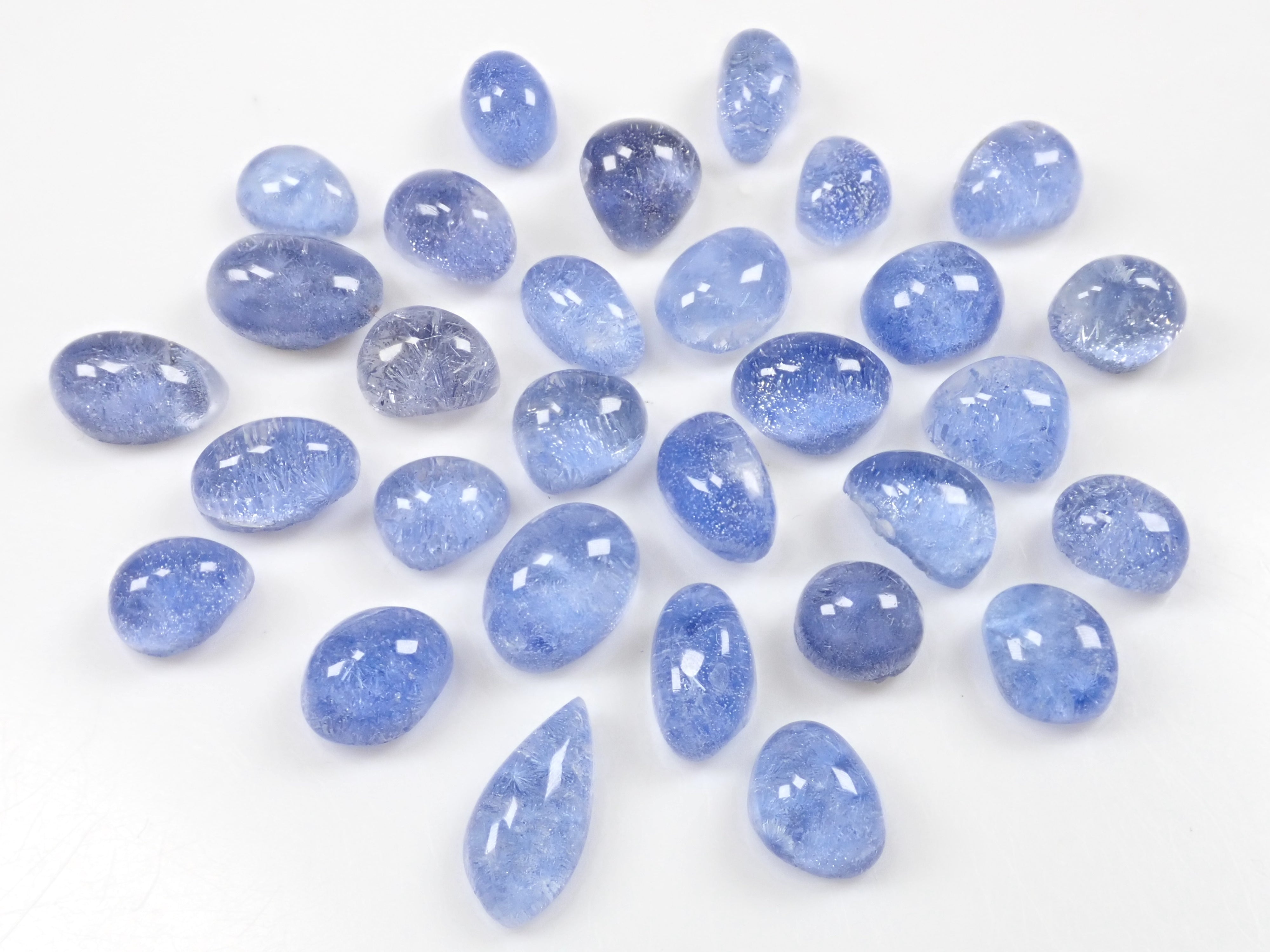 Brazilian dumortierite in quartz 1 stone loose《Multiple purchase discount》