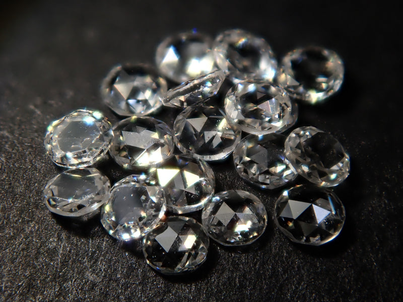 Rose cut diamond 1.2mm x 1 stone (VS-SI class, DH color, melee diamonds) {Multiple purchase discounts available}