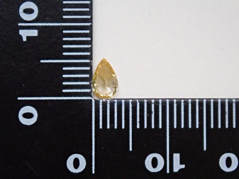 イエローダイヤモンド 0.232ctルース(FANCY ORANGY YELLOW, VVS2)