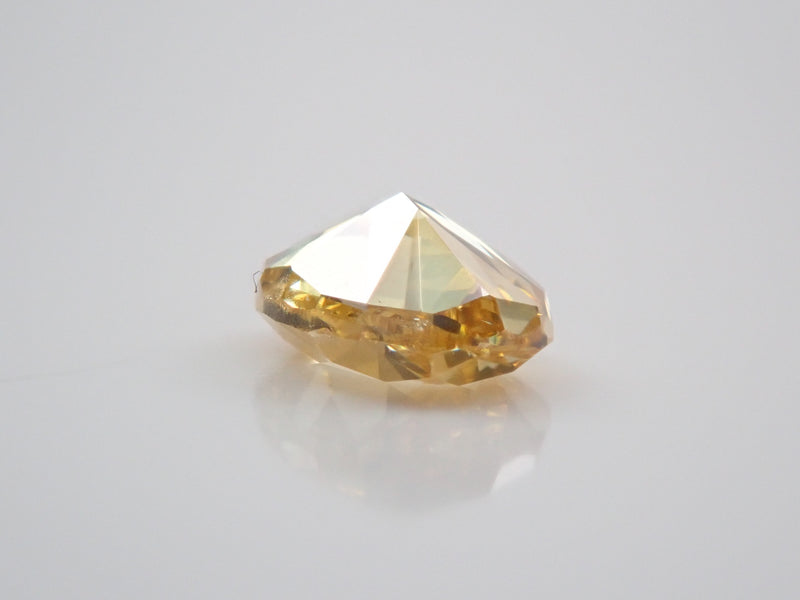 イエローダイヤモンド 0.437ctルース(FANCY DEEP ORANGY YELLOW, SI1)