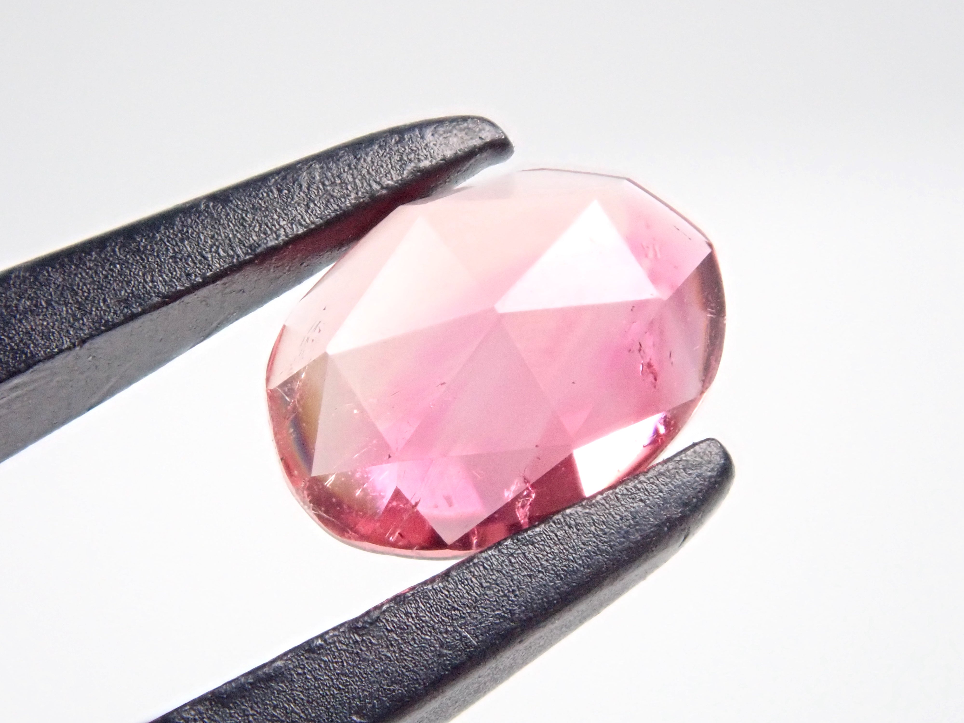 Gem Gacha "Rose Cut"💎 Bicolor Tourmaline 1 stone (5 x 7 mm) {Multiple purchase discount available}