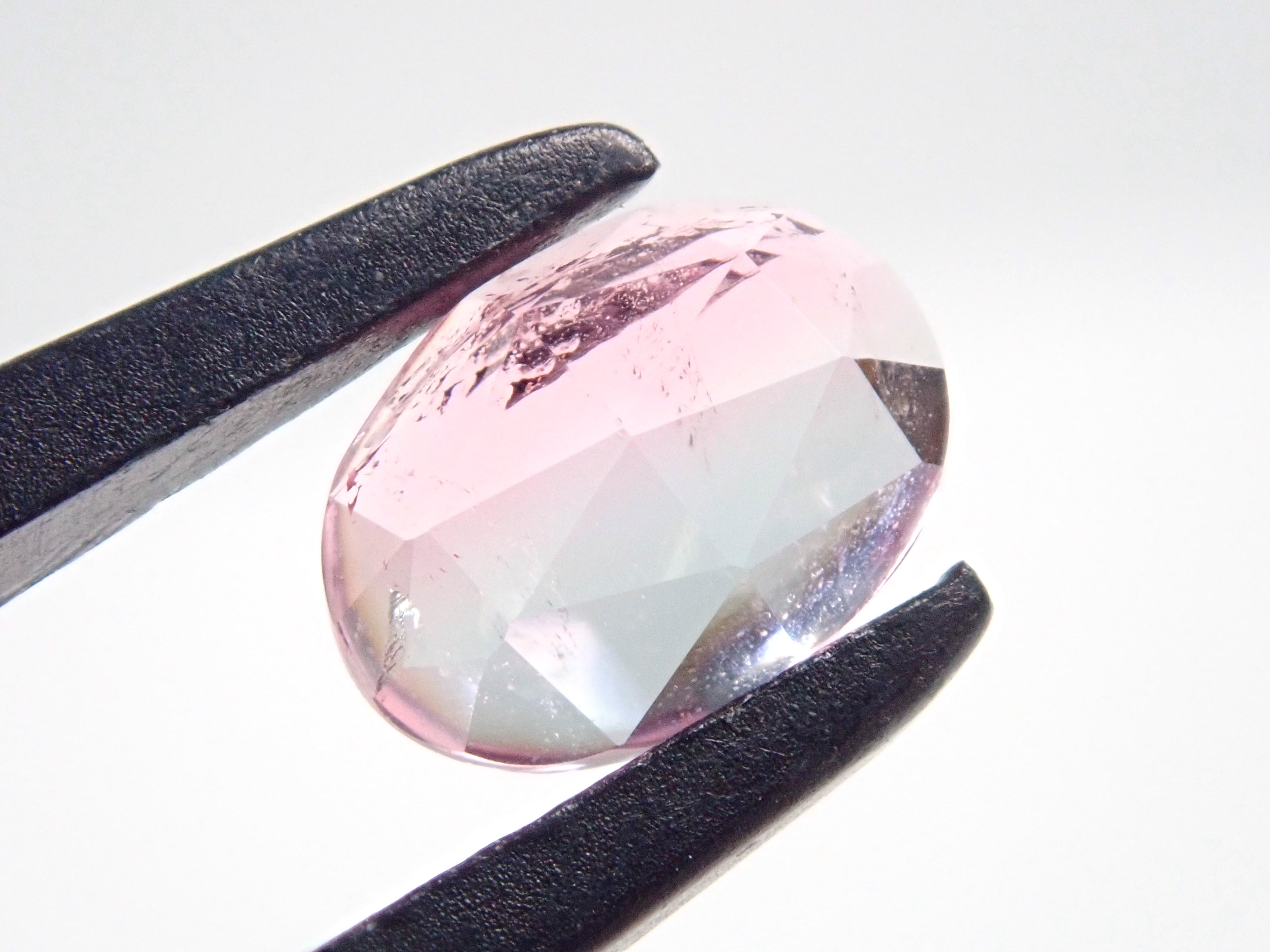 Gem Gacha "Rose Cut"💎 Bicolor Tourmaline 1 stone (5 x 7 mm) {Multiple purchase discount available}