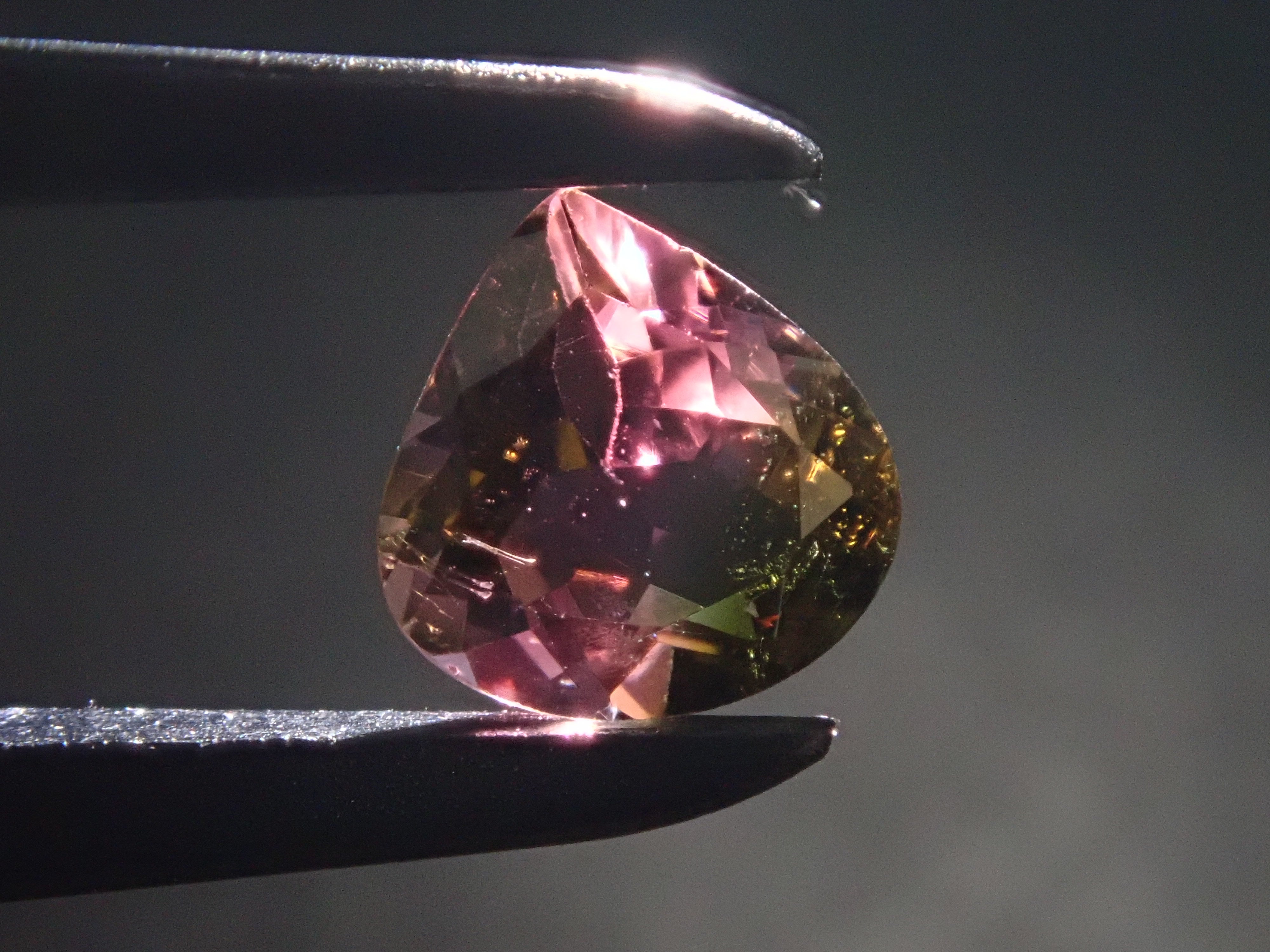 Bicolor tourmaline 0.440ct loose