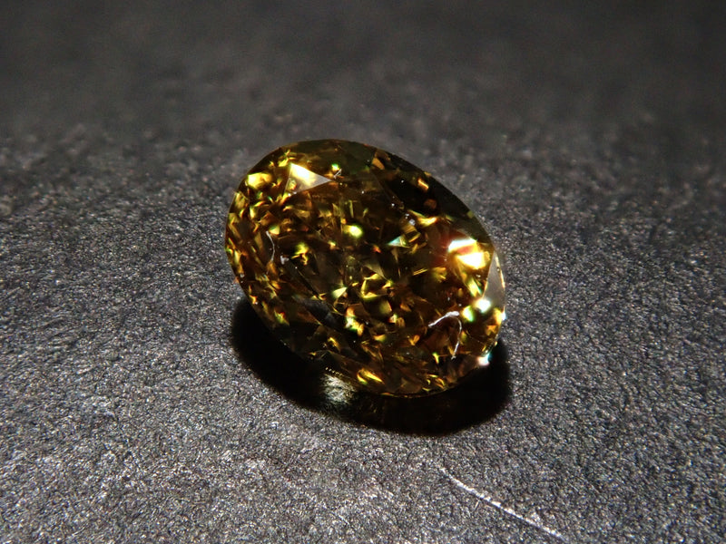 イエローダイヤモンド 0.238ctルース(FANCY DEEP BROWNISH YELLOW, SI1)