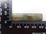 [Mr. Yukio Shimizu, representative of Shimizu Precious Stones] Labradorite 27.135ct chopstick rest (cylindrical shape) with foil-stamped signature and patch