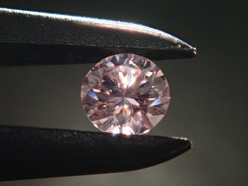 ピンクダイヤモンド 0.119ctルース(FANCY LIGHT PURPLISH PINK, SI2)