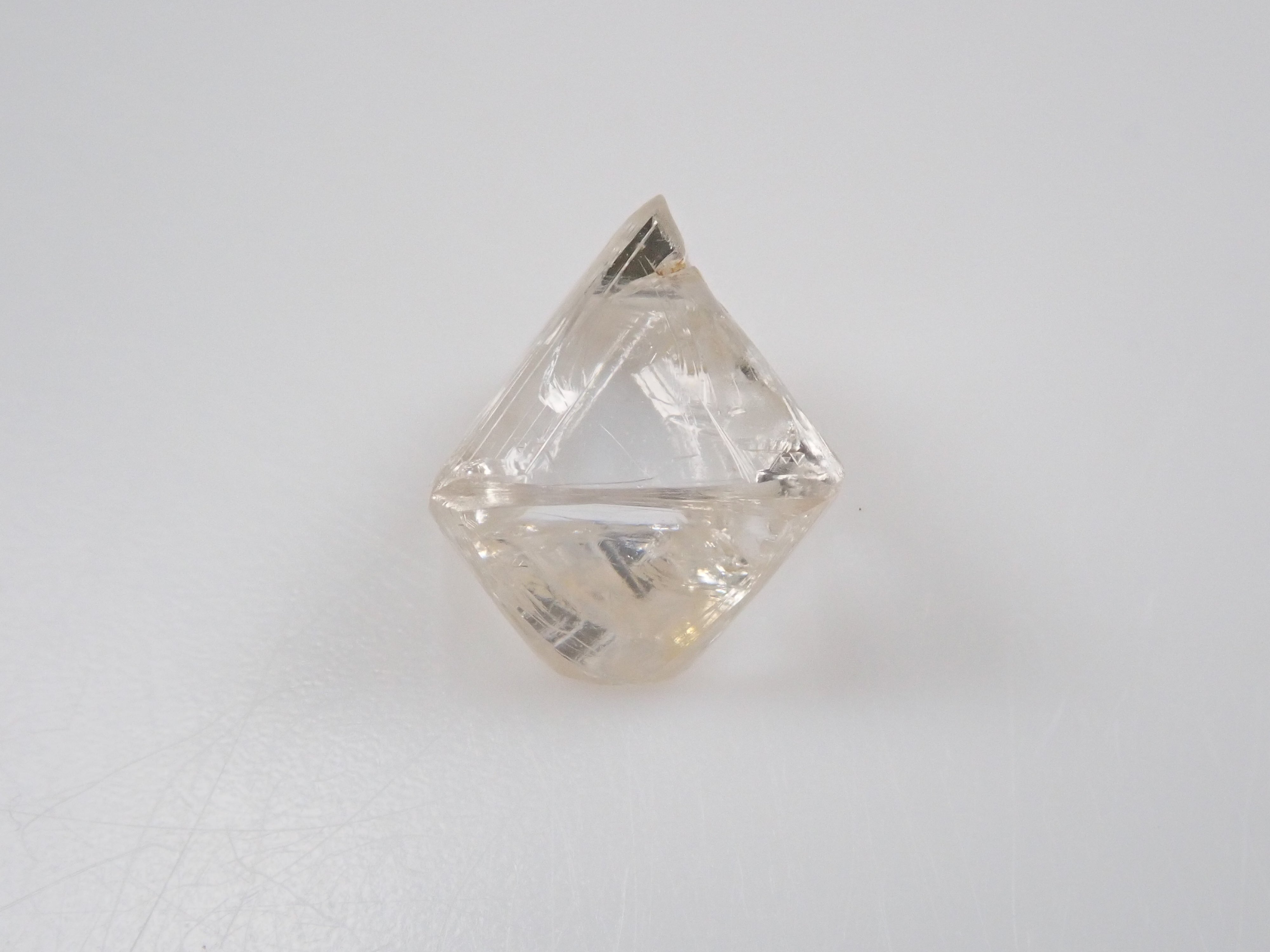 Rough diamond (sawable) 1.143ct rough stone with trigon (equivalent to