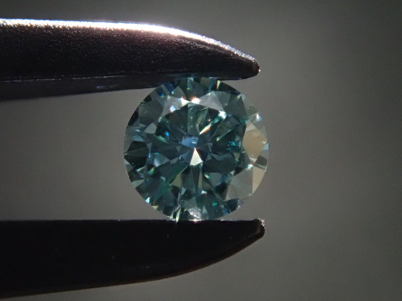 アイスブルーダイヤモンド 0.078ctルース（FANCY INTENSE GREEN BLUE 