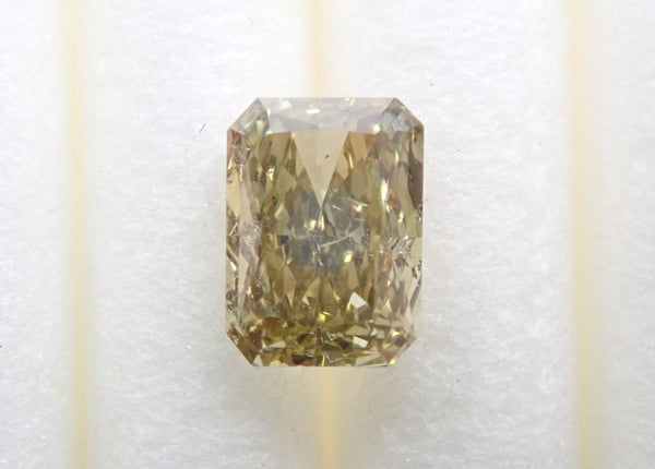變色龍鑽石 0.297 克拉裸鑽（深棕色、綠黃、SI2）