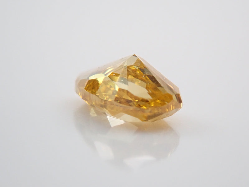 【希少】0.105ct ファンシー オレンジ イエロー ダイヤ ルース 裸石ダイヤモンド
