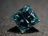 アイスブルーダイヤモンド 0.095ctルース（プリンセスカット,VSクラス相当）