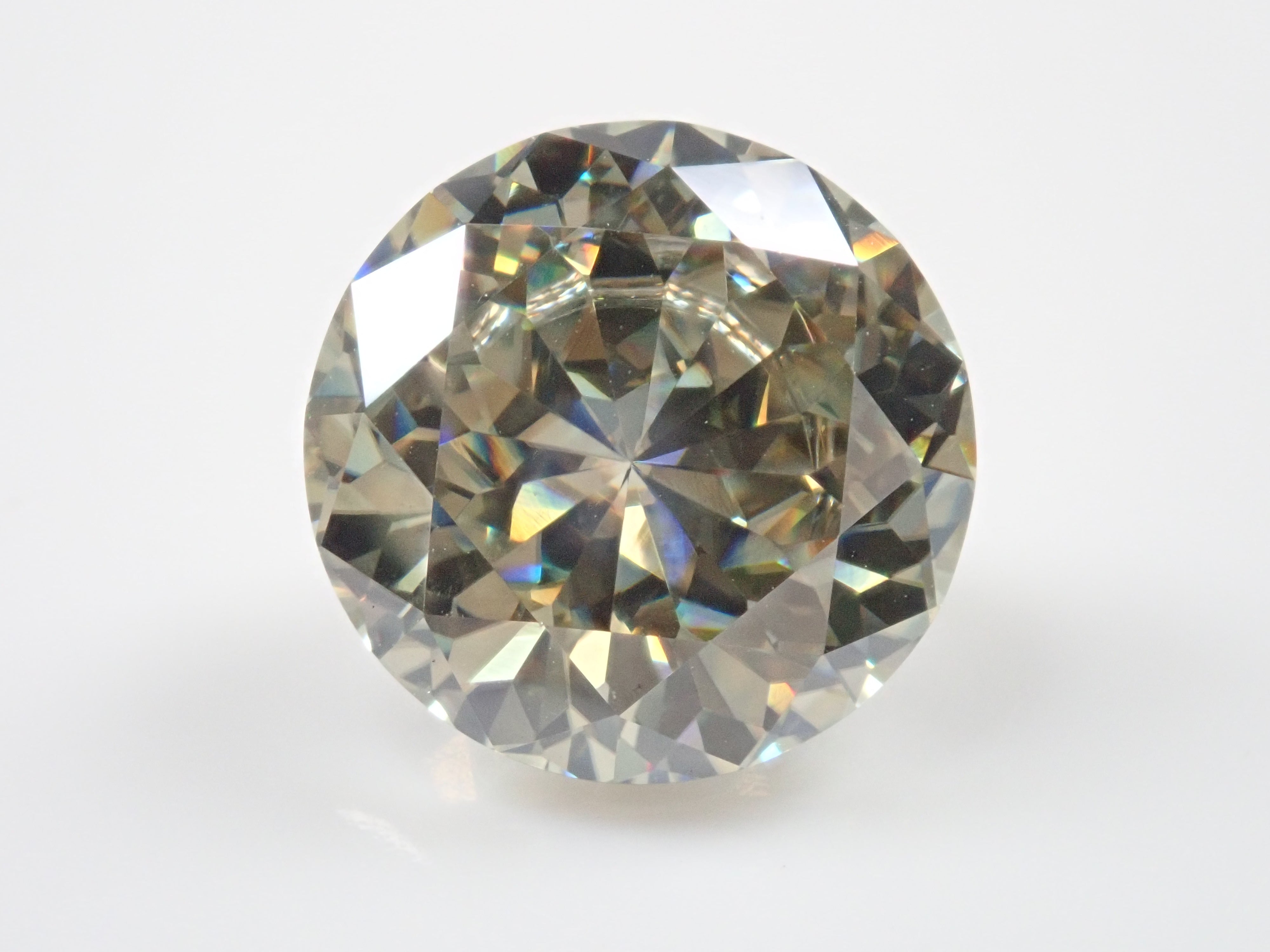 Synthetic Moissanite 10.5mm/4.121ct Loose Stone (Portuguese Cut)