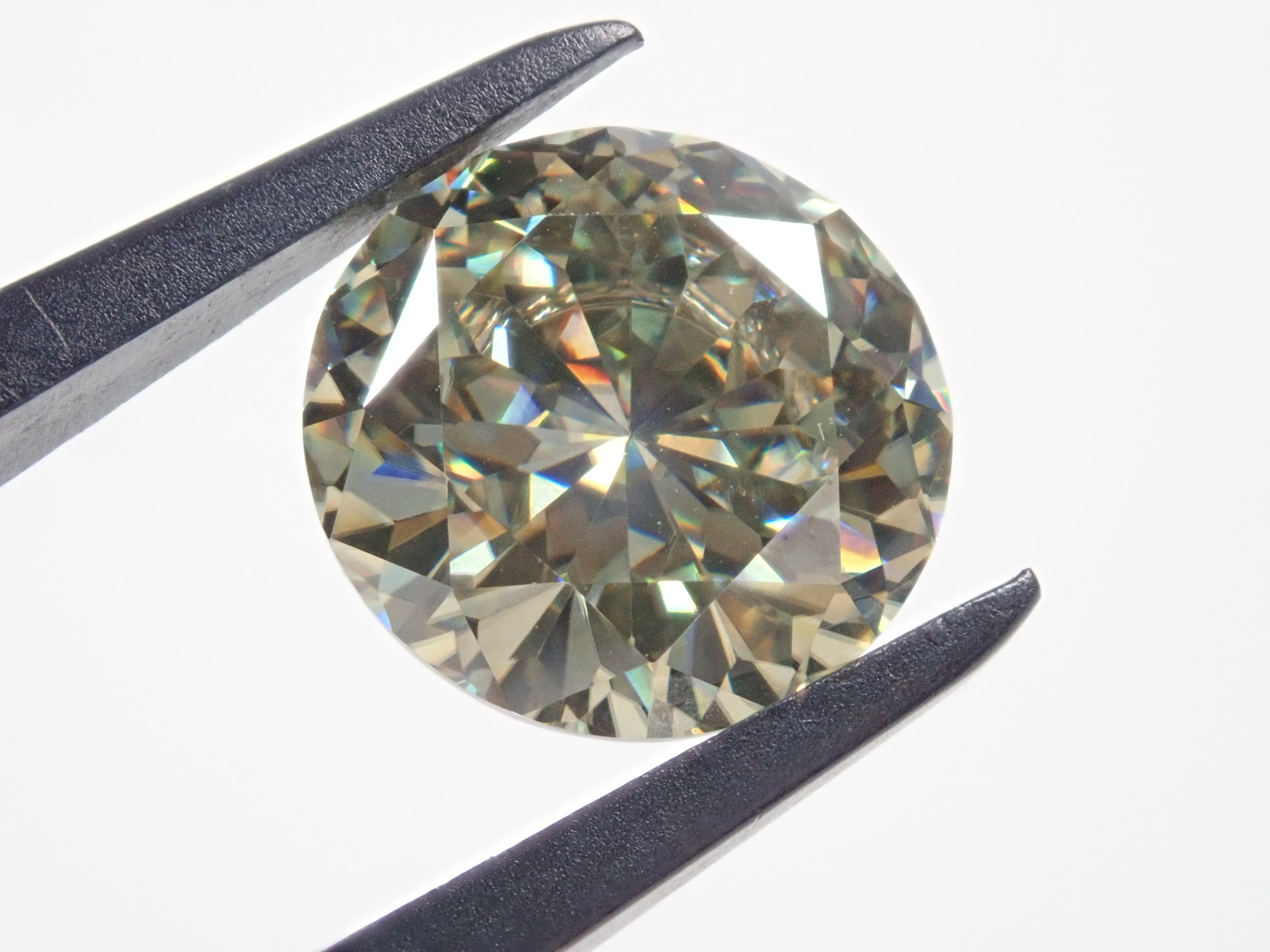 Synthetic Moissanite 10.5mm/4.121ct Loose Stone (Portuguese Cut)