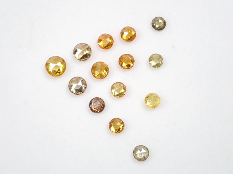 Gem gacha gacha 3,980 yen💎1 diamond 《Rose cut》(fancy yellow, etc., 2.3mm-3.3mm)