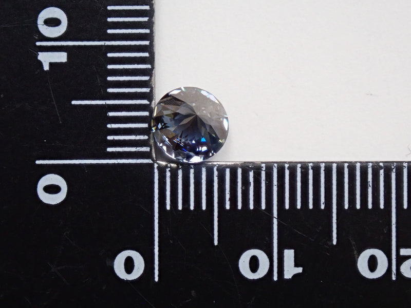 合成モアッサナイト（グレーブルー） 6.5mm/1.059ctルース