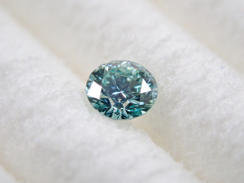 アイスブルーダイヤモンド 0.058ctルース(FANCY GREENISH BLUE, VS2)