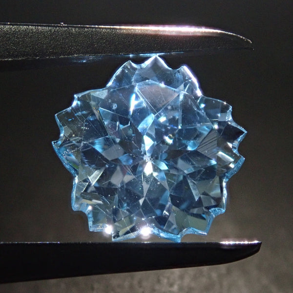 0.25ct　ティールブルートパーズ　直径3.5mm