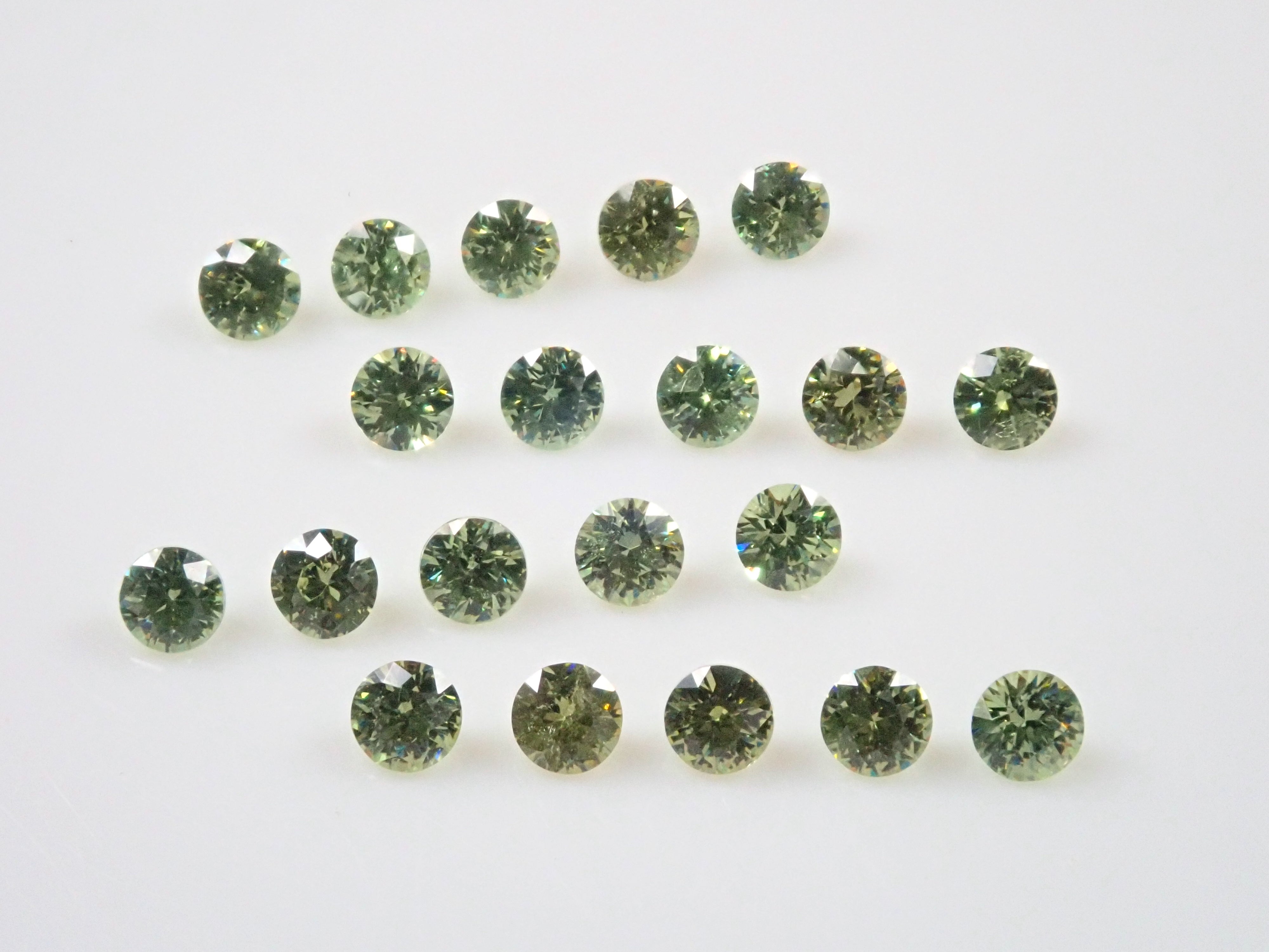 1 stone demantoid garnet from Madagascar (2mm, round cut)《Tucson's most talked about stone》《Multiple purchase discount available》