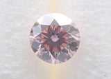 ピンクダイヤモンド 0.078ctルース(FANCY ORANGY PINK, SI2)